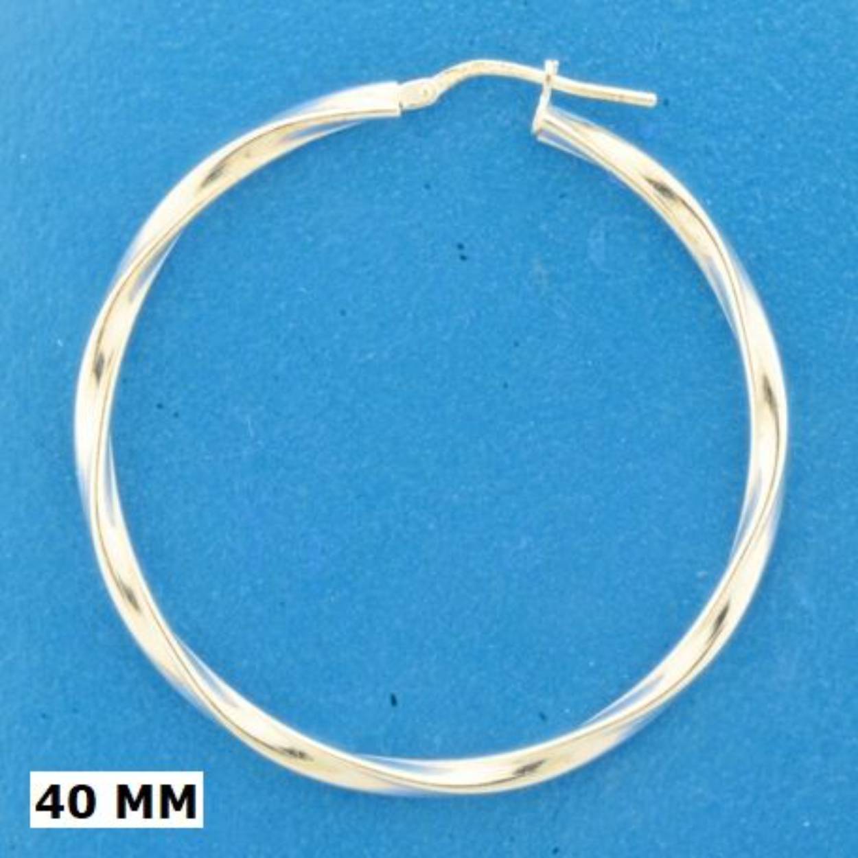 oorringen zilver gedraaid