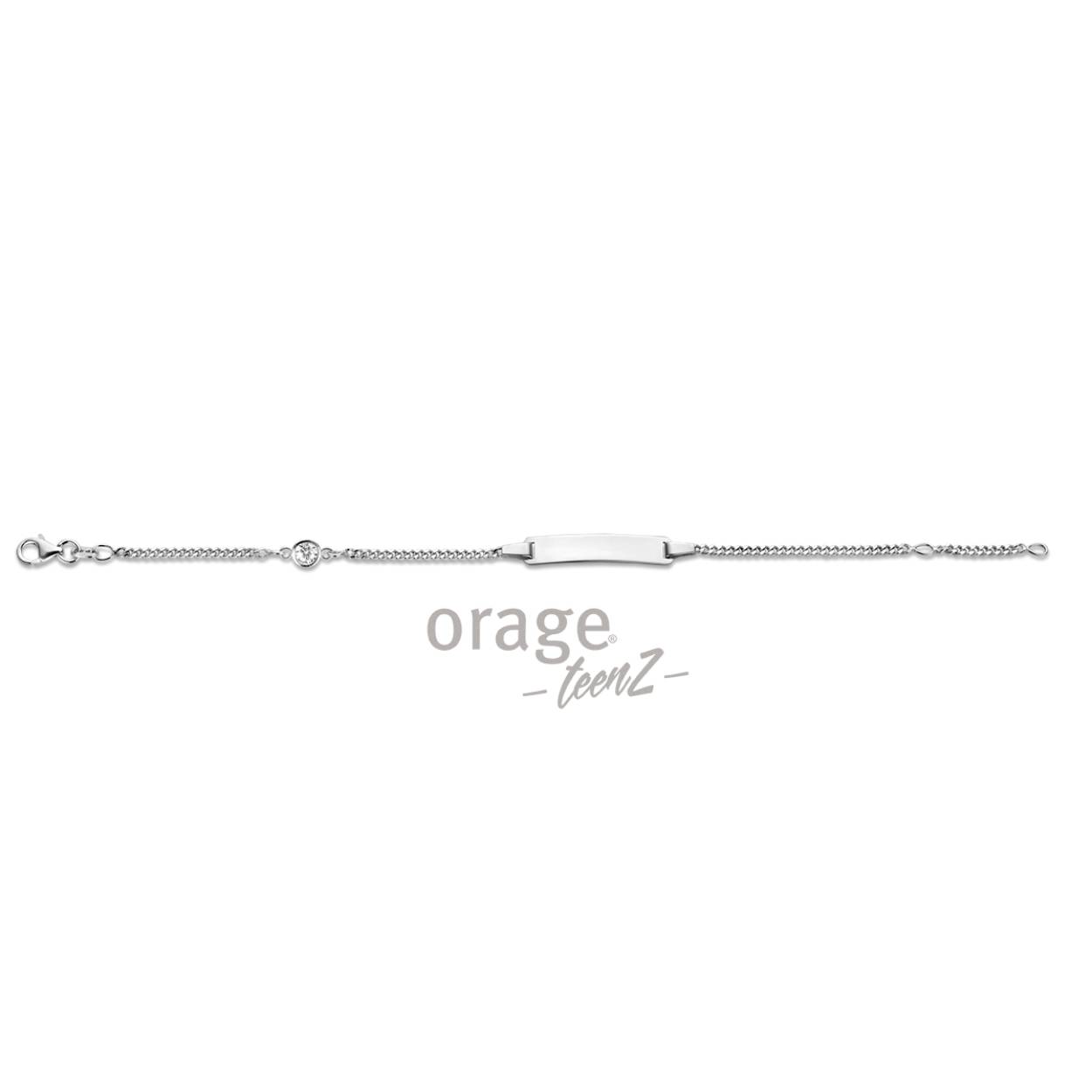 Orage Teenz naamplaat zilver - K2673