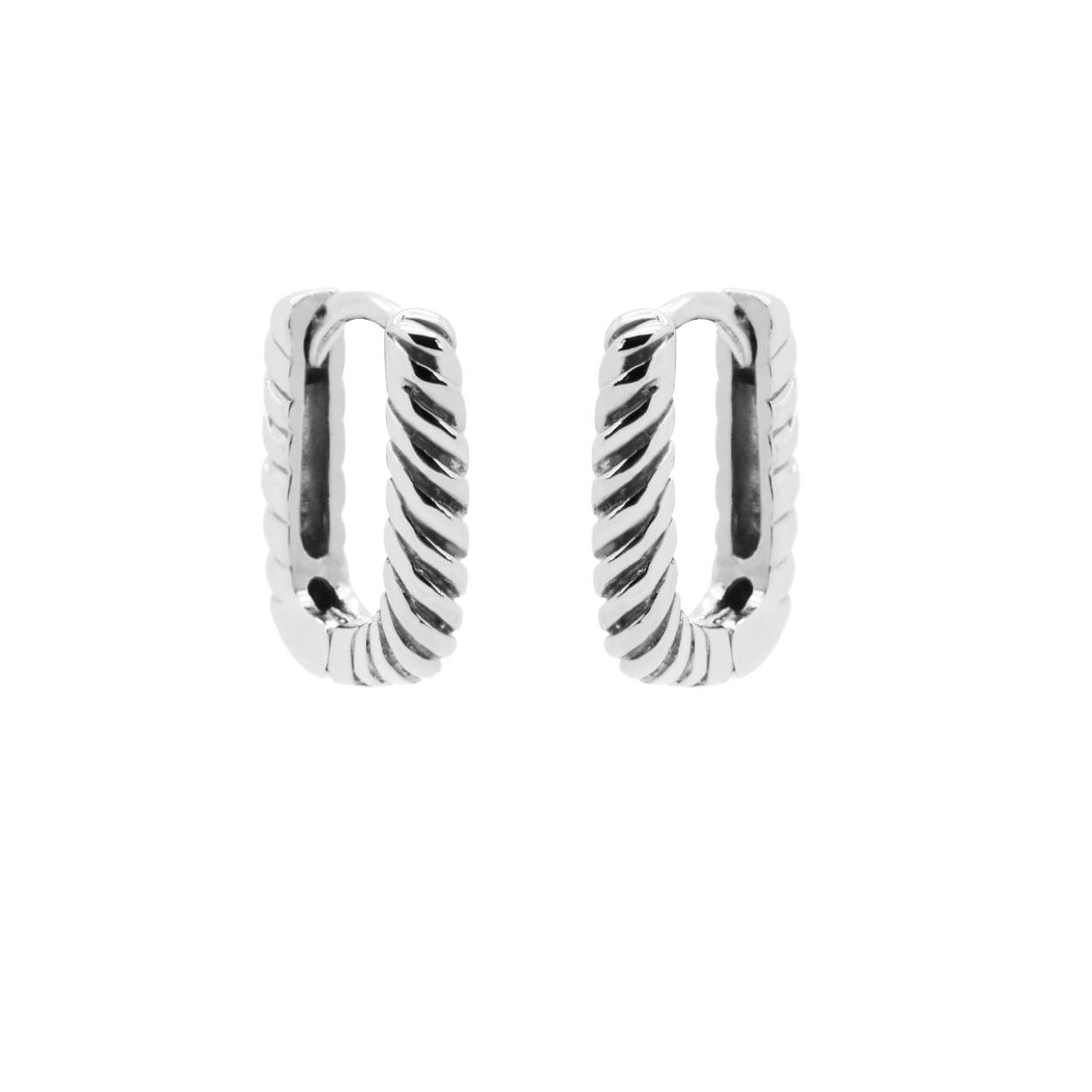 Hinged Hoops PENELOPE Silver