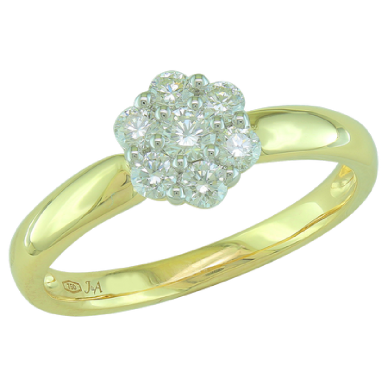Ring goud 18kt met diamanten
