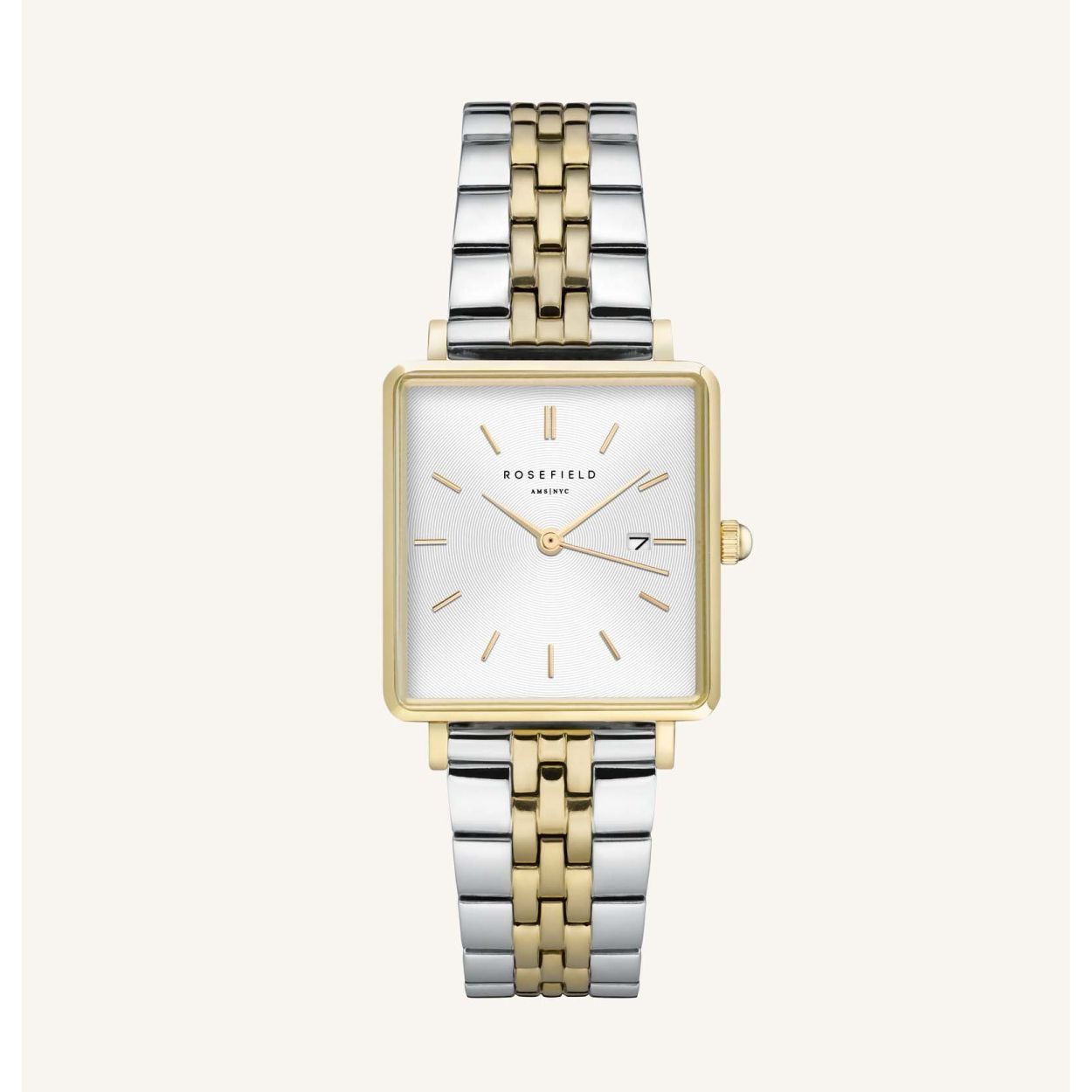 The Boxy is Rosefield's iconische horlogecollectie. De combinatie van een klassieke vierkante kast en tijdloze bandjes geven het horloge een hedendaagse look & feel. Je kunt The Boxy gemakkelijk matchen met je outfit