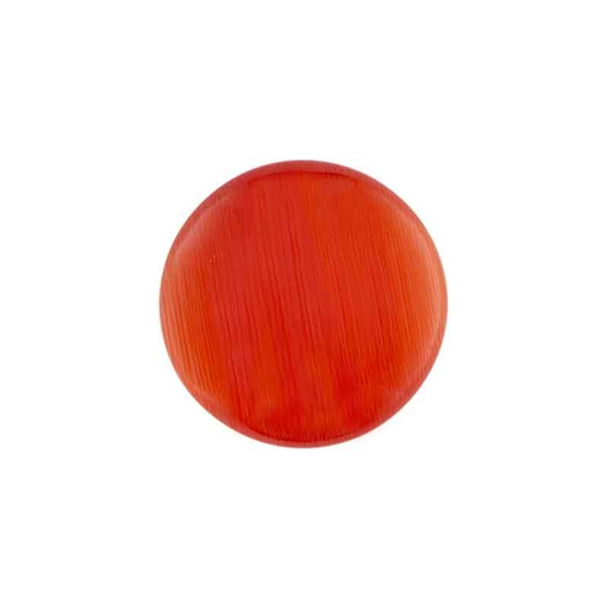 MY iMenso Mezza (24mm) insignia Cat's Eye "flame scarlet"cabochon (glass/comp)