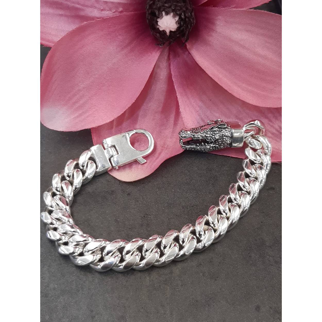 zilver armband 925 krokodil 
