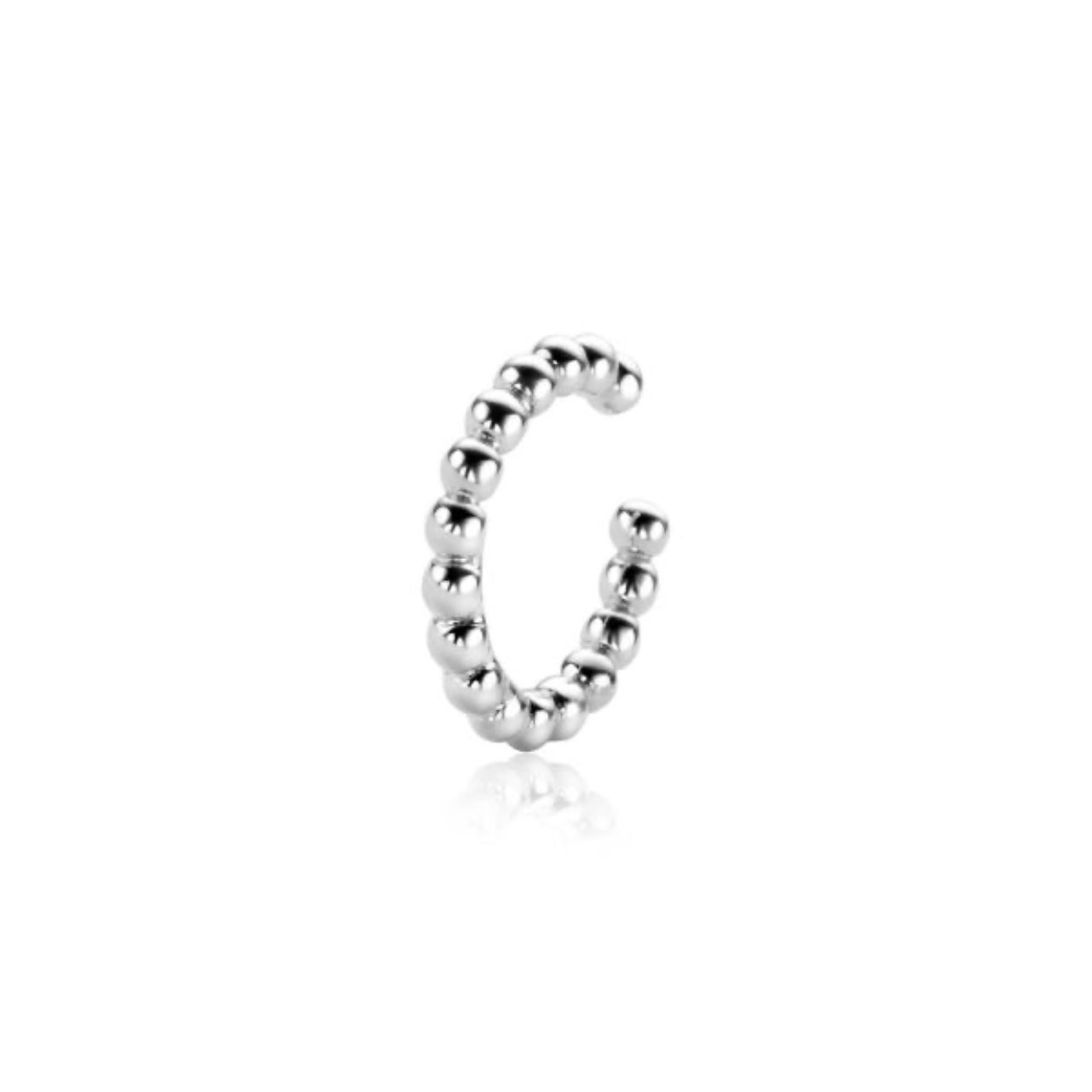 Zinzi zilveren earcuff bolletjes