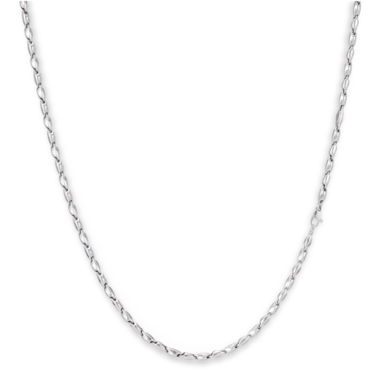 Prachtig 14krt witgouden fantasiecollier van het merk Monzario. De lengte van het collier is 45cm.

Tevens verkrijgbaar bijpassende armband