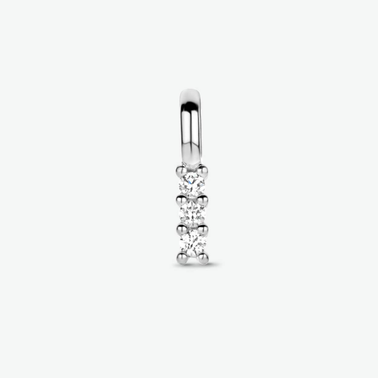 witgouden bedel/hanger 0.05ct H SI Diamant