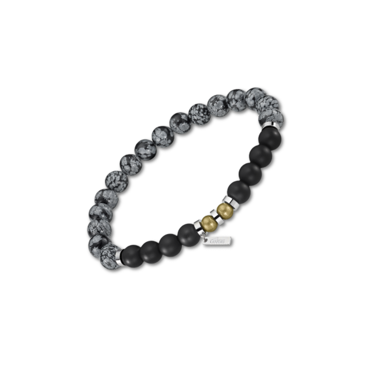 Lotus style armband pulsera grijs