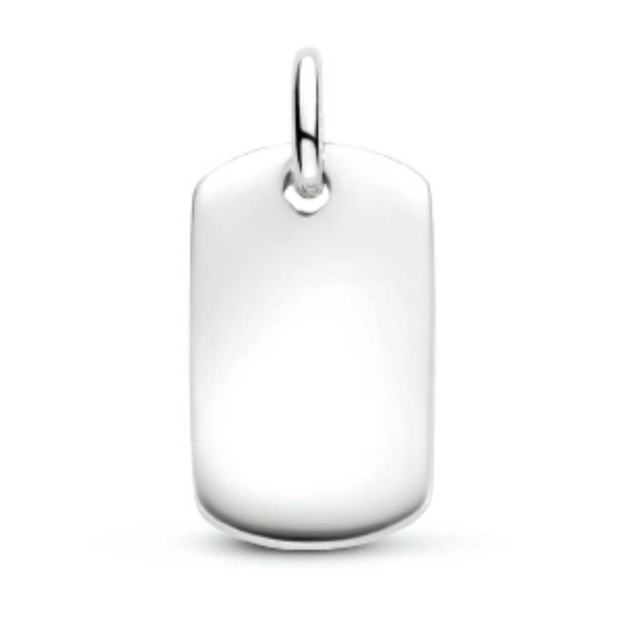 Zilveren graveerhanger gerhodineerd