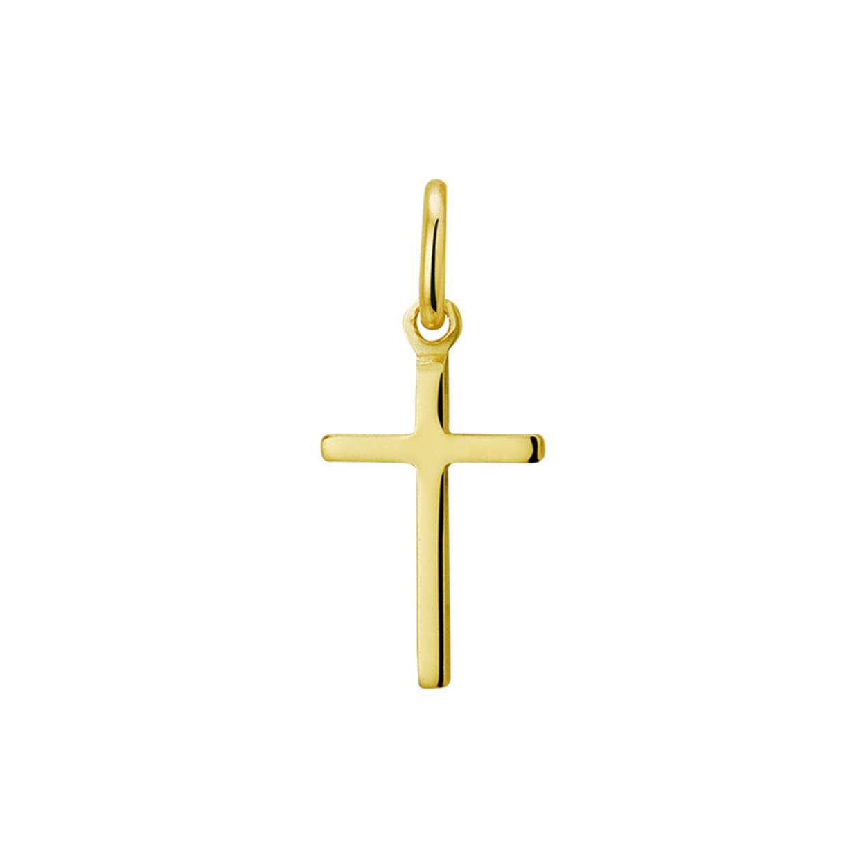 Zilver hanger goldplated kruis 2103131 