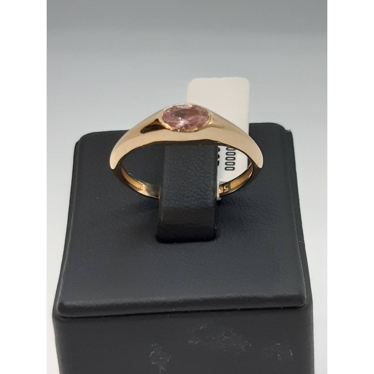 gouden ring 14kt met sten 