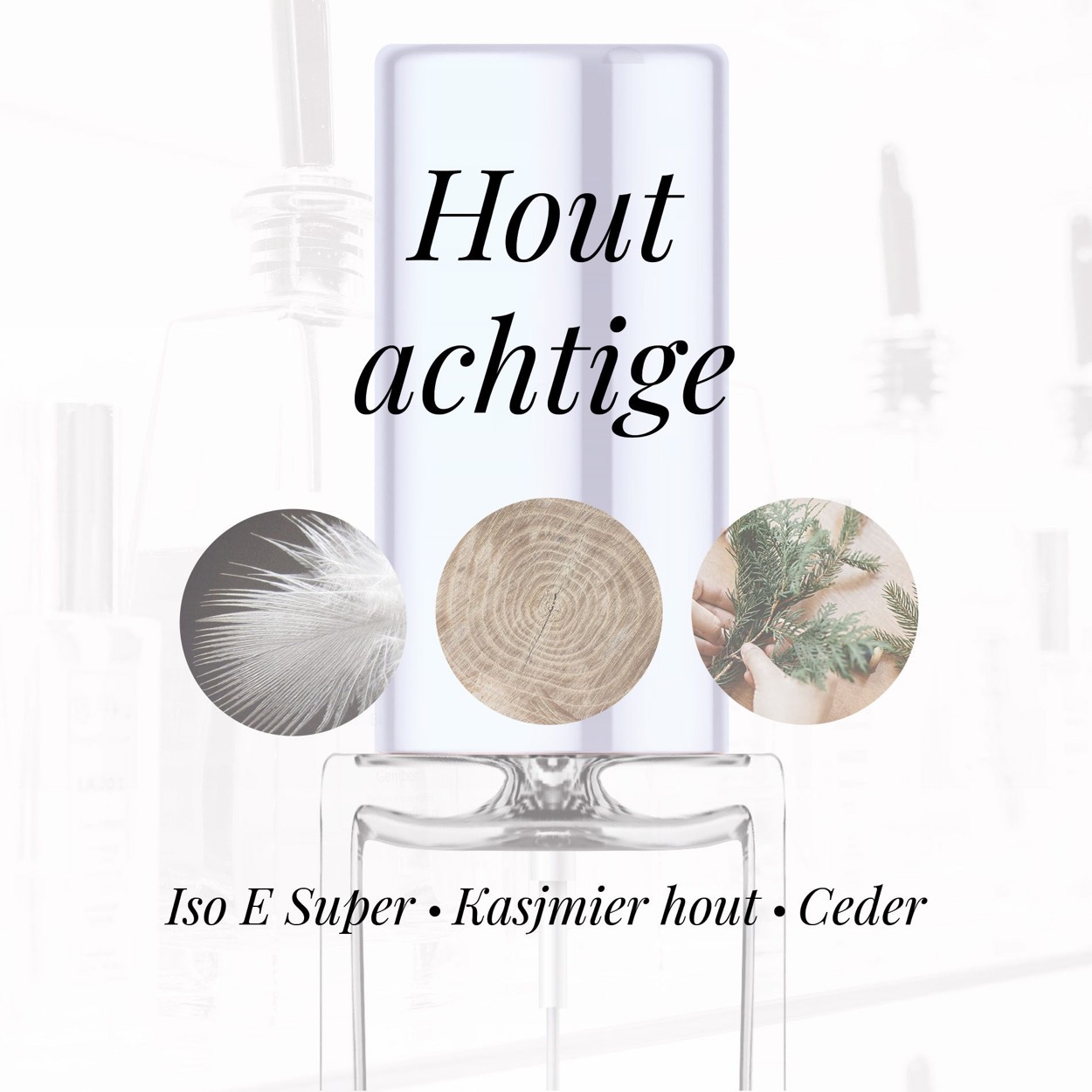 Bij deze geur zijn ISO E Super, cashmere hout en ceder het duidelijkst waarneembaar.