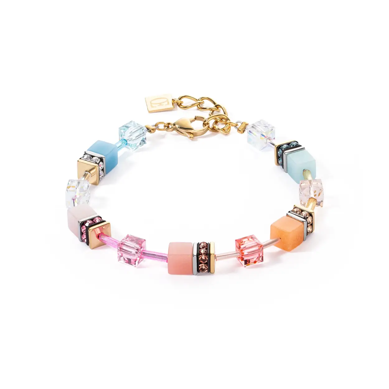 Coeur de Lion armband met polaris en swarovski kristallen