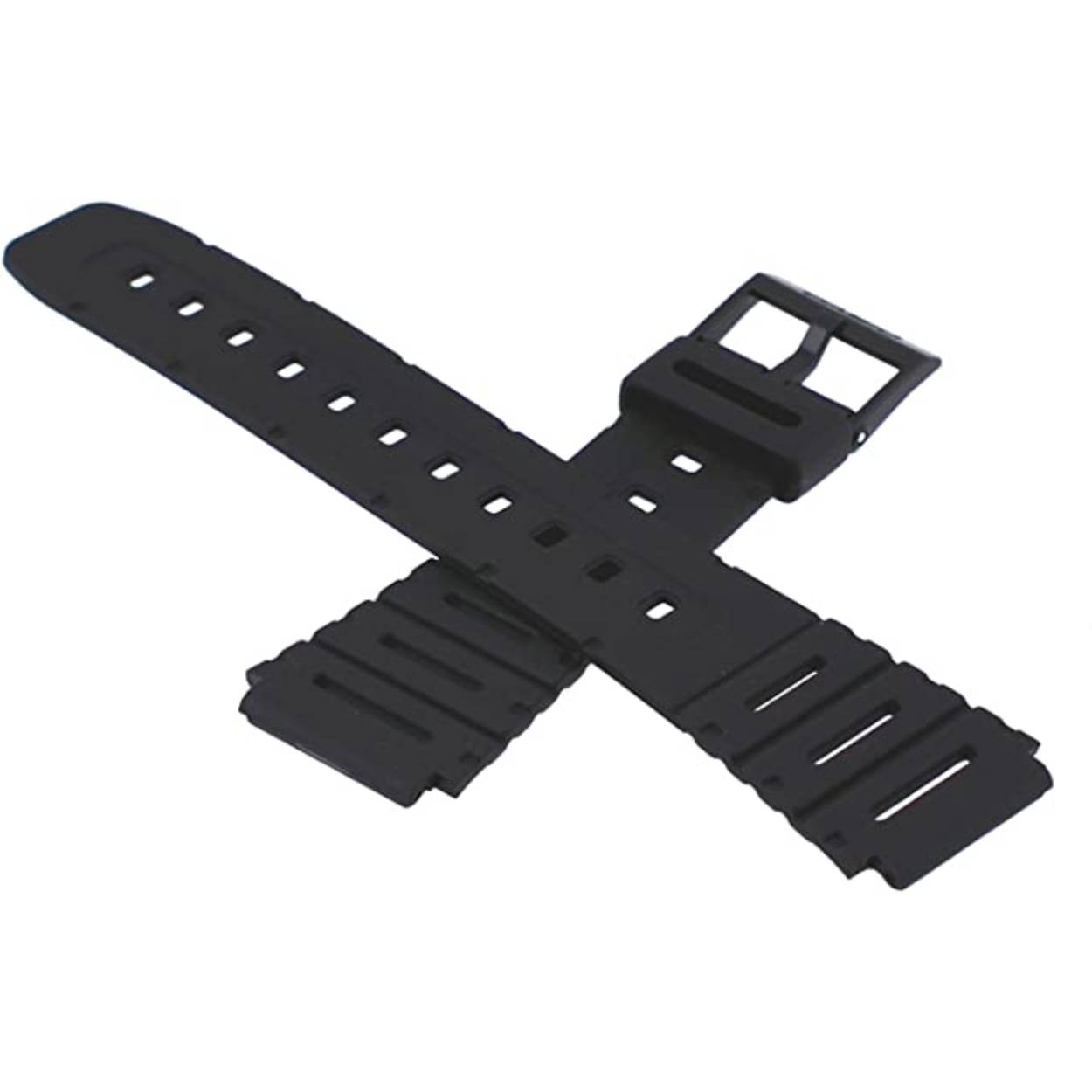 Horlogeband kunststof 20mm Zwart CASIO 