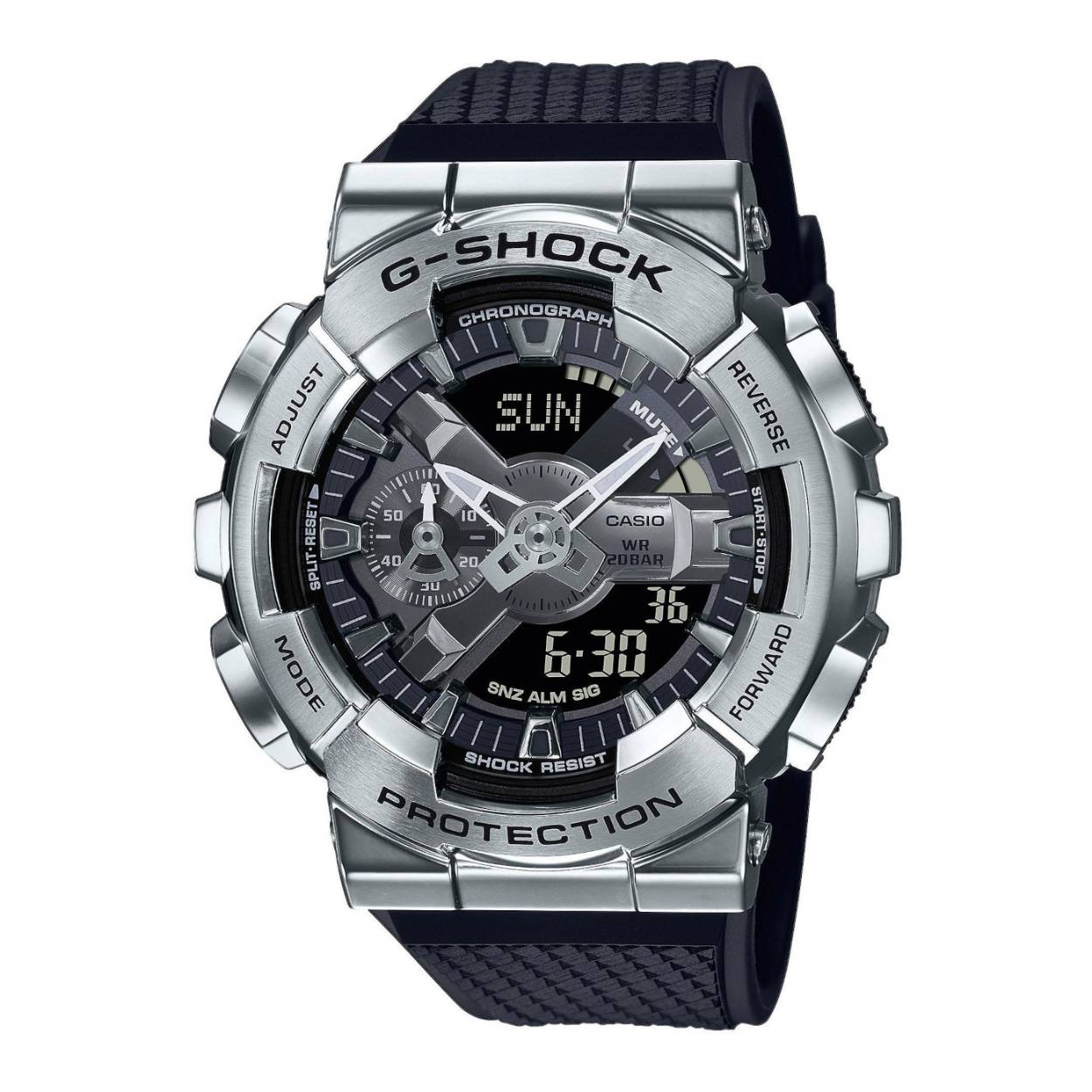Dit G-Shock horloge heeft een kunststof kast met een diameter van 49mm en is voorzien van een kunststof band. In de kast bevindt zich een kwaliteitsuurwerk en is afgewerkt met mineraalglas.

Het horloge is 20ATM. Dit betekent dat het horloge geschikt is voor duiken. Verder wordt het horloge geleverd met 2 jaar wereldwijde garantie.