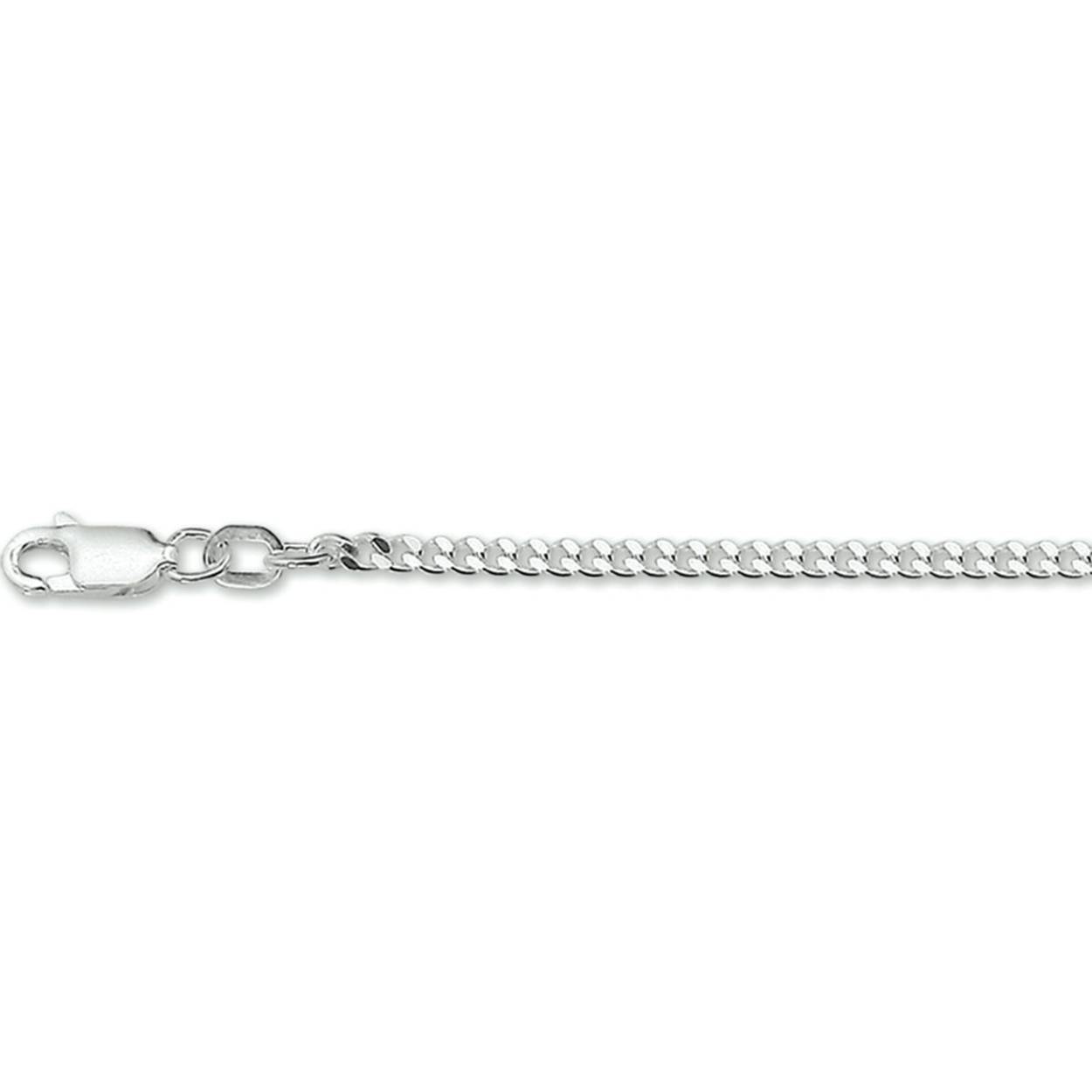 Massief zilveren collier met stevige karabijnsluiting
Breedte: 2.4 mm
Langste lengte: 50 cm