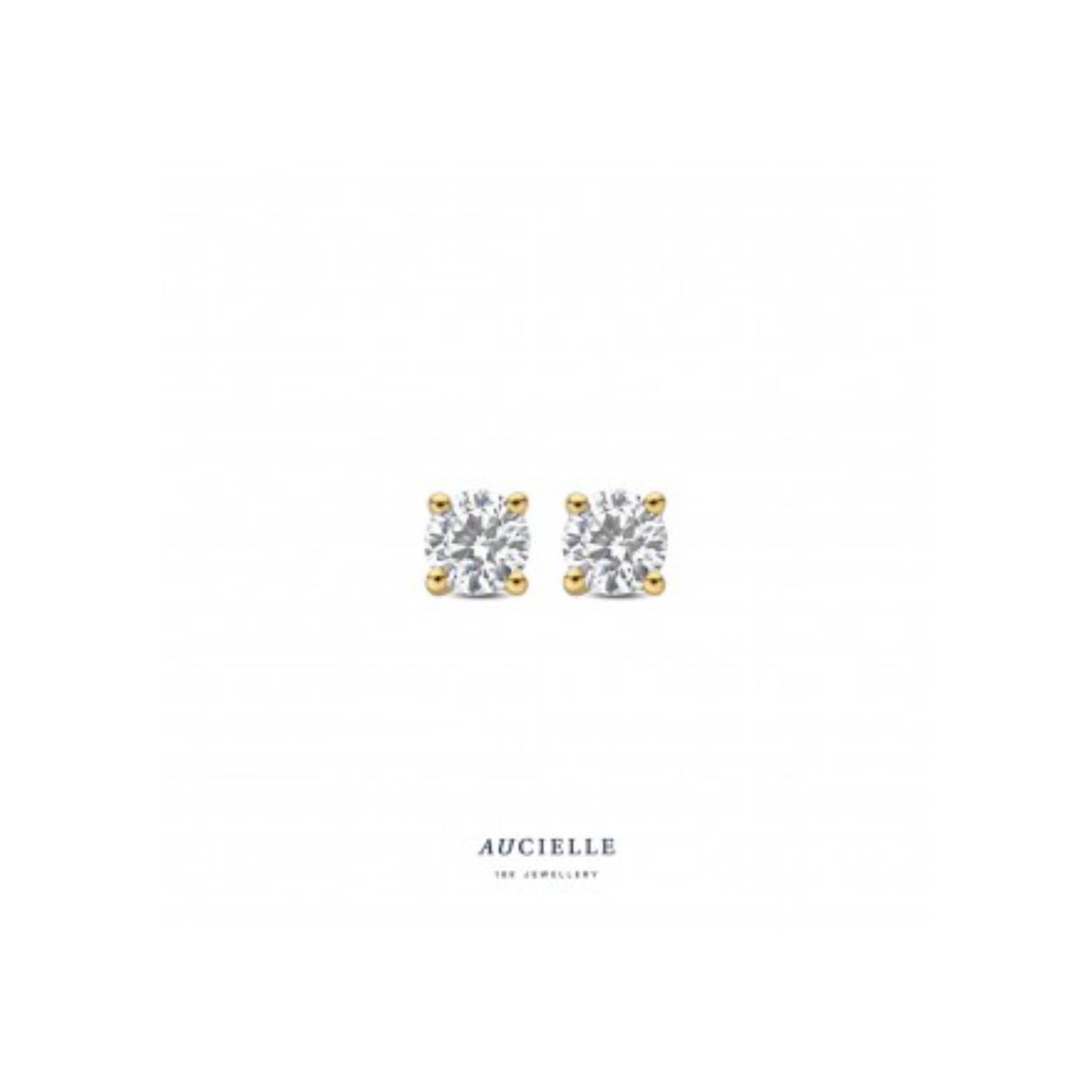 OORRINGEN GEEL GOUD 18KT MET LABDIAMANTEN