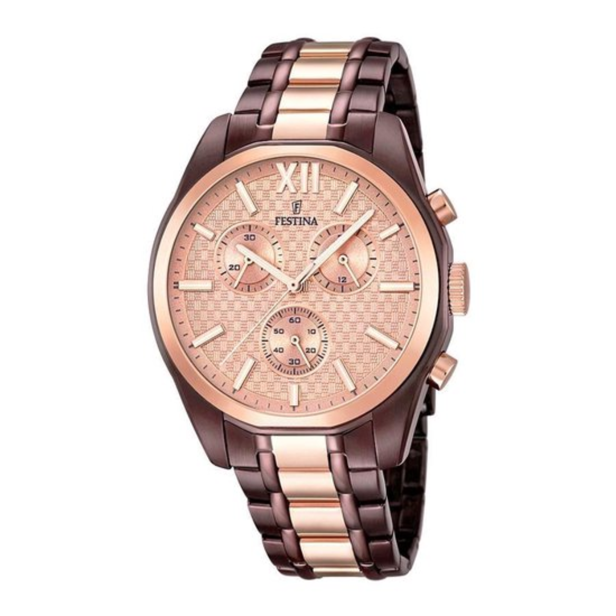 Festina Roségoudkleurig Chronograaf herenhorloge F16858/1.
