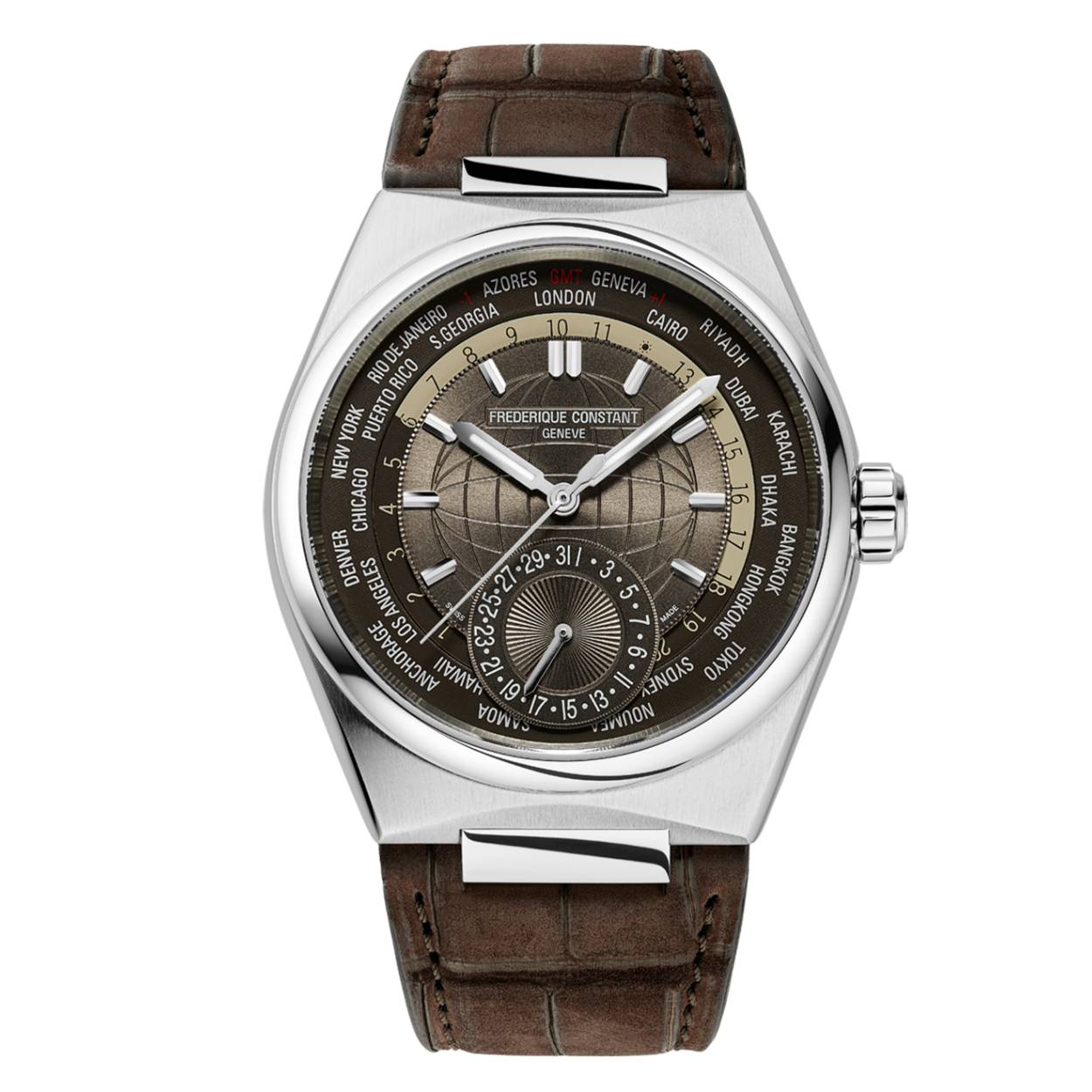 HIGHLIFE
WORLDTIMER MANUFACTURE
FC-718C4NH6
One watch, three looks, 24 time zones; the Highlife Worldtimer Manufacture is ready to explore the world of today – and tomorrow!