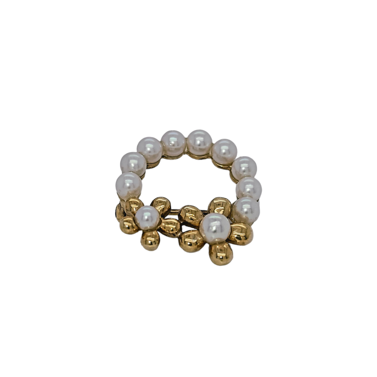 Gouden broche met parel