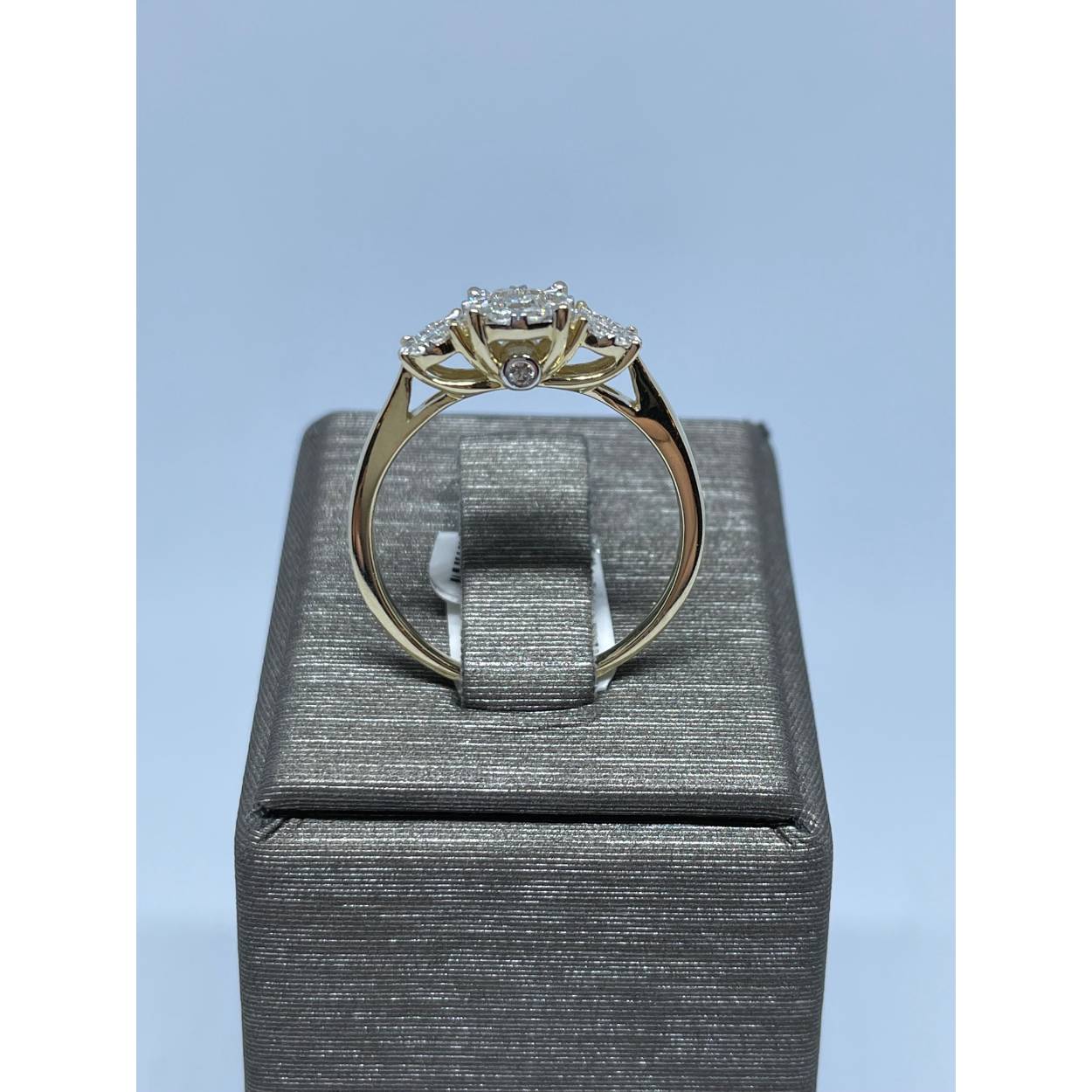 GGA3107 geelgouden ring diamant 0.34ct H/SI