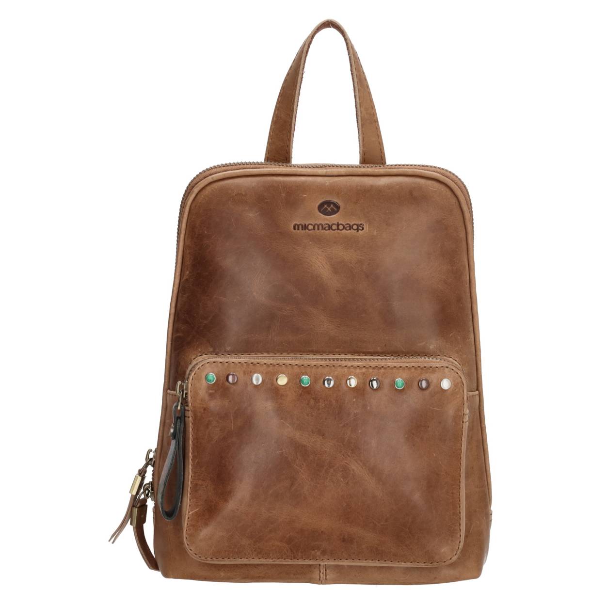 Hoe tof is deze rugzak uit de Masterpiece collectie van Micmacbags! Het hoofdvak van de tas, dat sluit door middel van een ritssluiting, is groot genoeg voor al jouw essentials. In de verschillende vakjes kun je op een geordende manier al je (kleine) spullen kwijt. Je draagt 'm gemakkelijk op je rug aan de verstelbare schouderbanden, zo heb je heerlijk je handen vrij! Ga jij op avontuur met deze leukerd?

De Masterpiece collectie van Micmacbags is geïnspireerd op het kunstwerk 'Bloemen en een horloge van de stillevenschilder Abraham Mignon. Met de Masterpiece collectie wordt een stukje kunst aan jou doorgegeven! De tassen en portemonnees zijn gemaakt van onze cow pull up, een sterke leersoort die alleen maar mooier wordt door het te gebruiken.

De eigenschappen van deze rugzak zijn: 

Voorvak met ritssluiting
Achtervak met ritssluiting 
Hoofdvak met ritssluiting 
Ritsvak 
Organizer
Verstelbare schouderbanden 
Enkel handvat 