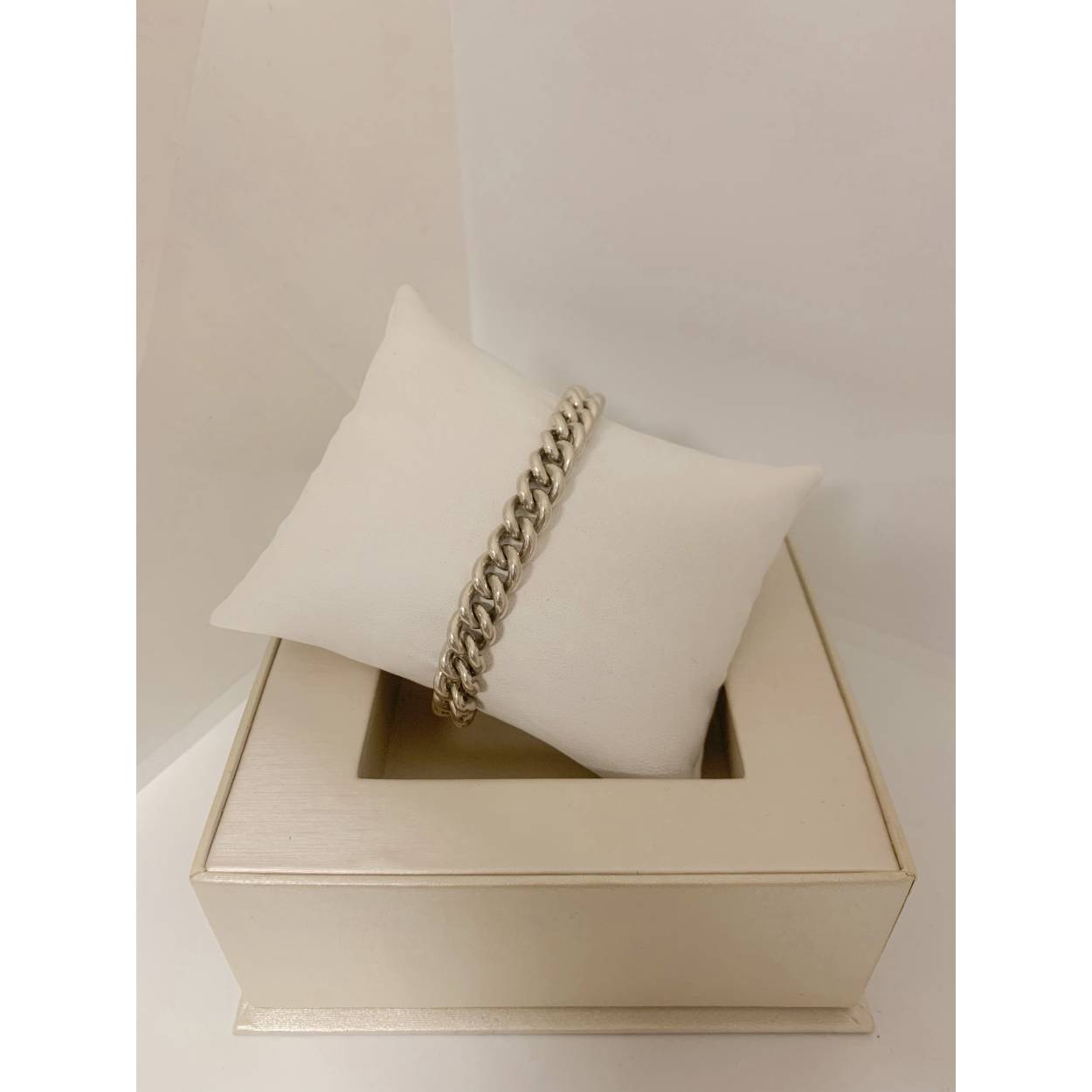 VINTAGE zilveren armband - gourmet schakel