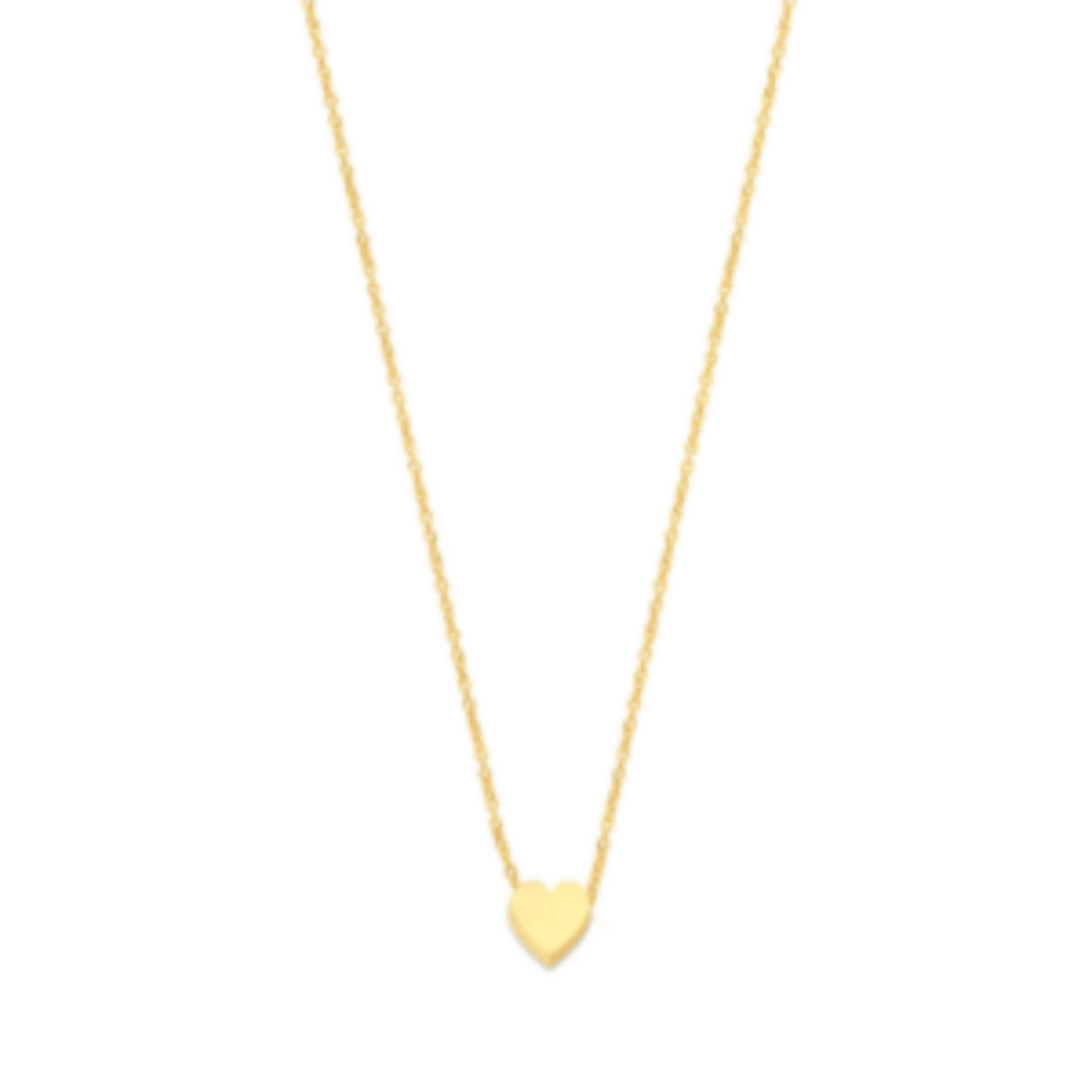 14 krt gouden collier met hartje