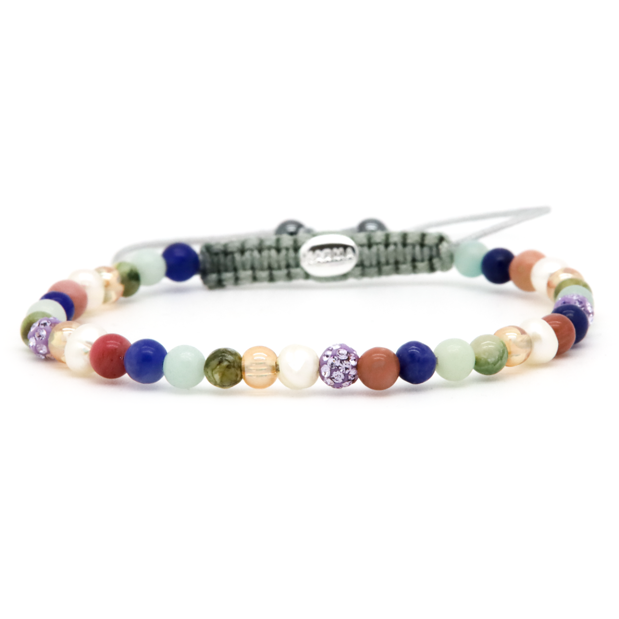 Karma armband, Spiral Summer evening xxs (lilac crystal)