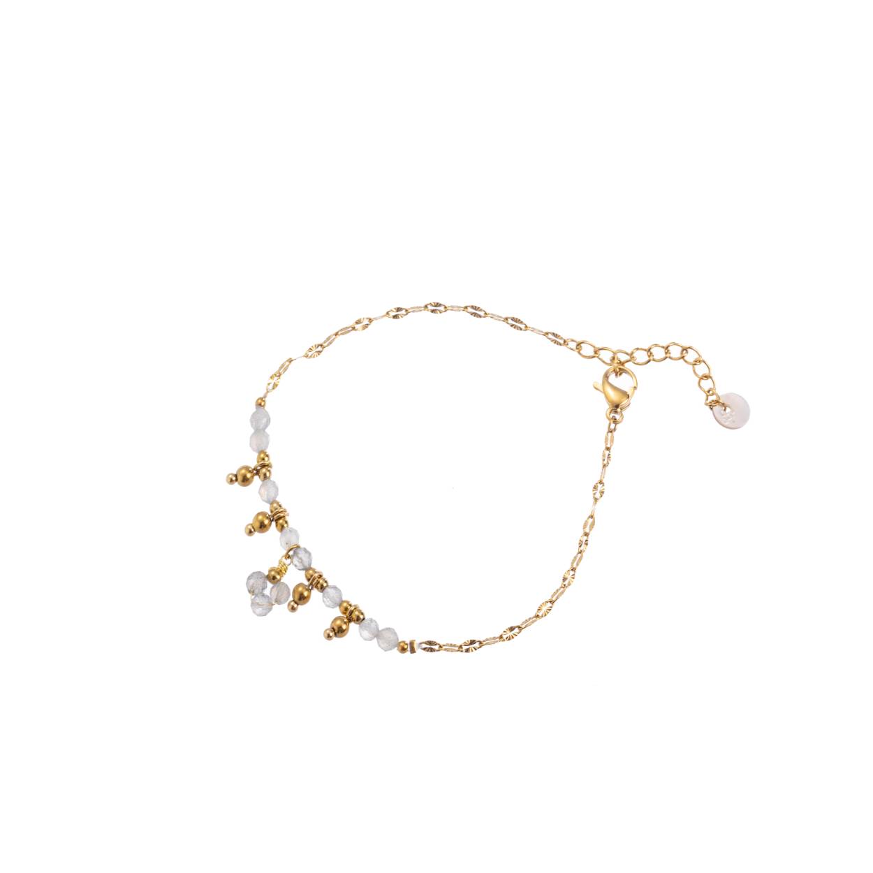 Go Dutch Bracelet 5 balls bracelet - 14k + Grey