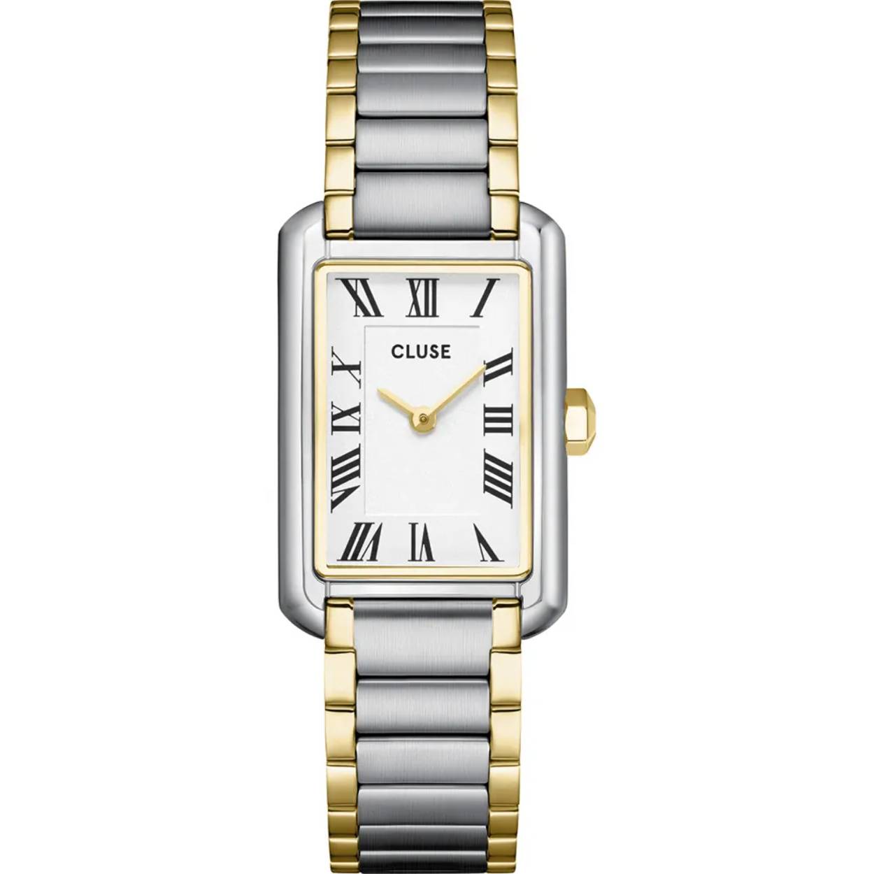 CLUSE  Belisenna Watch Steel, White, Bicolour.

Dit Cluse horloge heeft een kast gemaakt van Roestvrijstaal met een diameter van 23 mm en is voorzien van een metalen band. In de kast bevindt zich een Seiko Instruments Inc. kwaliteitsuurwerk en is afgewerkt met Mineraalglas.

Het horloge is 5ATM. Dit betekent dat het horloge geschikt is om mee te douchen. Verder wordt het horloge geleverd met 2 jaar garantie.