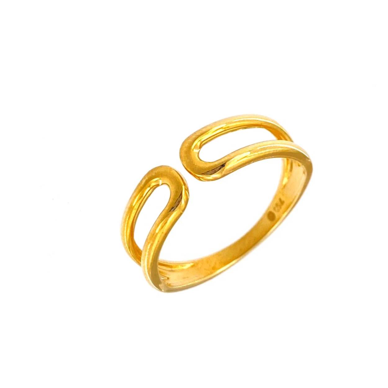 Geel gouden 18 kt ring