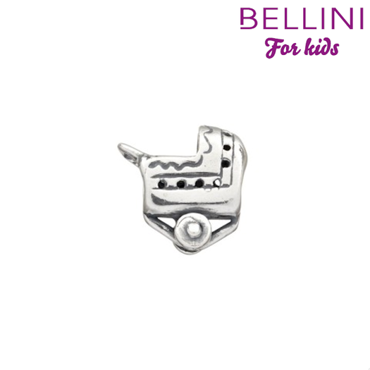 Bellini zilveren kraal kinderwagen 562.045
Speciaal voor jonge meiden biedt Bellini een ruime collectie kleine zilveren beads aan (925 zilver). Stel je eigen armband samen en kies je favoriete beads zoals een dolfijn, hondepoot, cupcake of klavertje 4. Met een gekleurde stopper houd je de Bellini beads mooi op hun plek. Elk seizoen introduceert Bellini weer nieuwe vrolijke en kleurrijke beads.