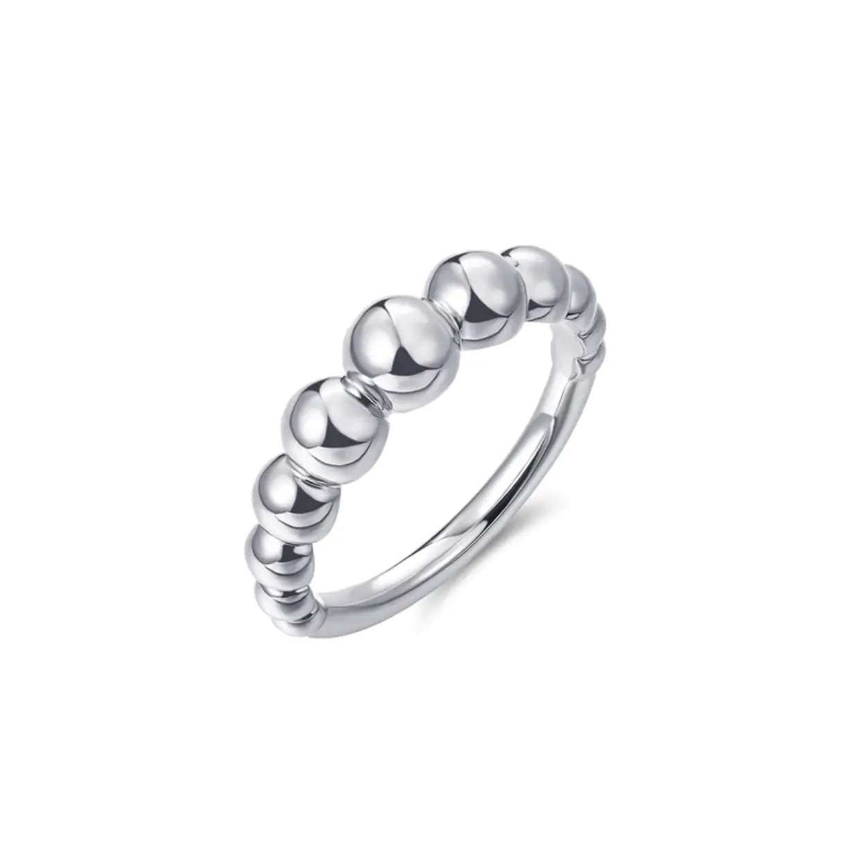 Zilveren dames ring.