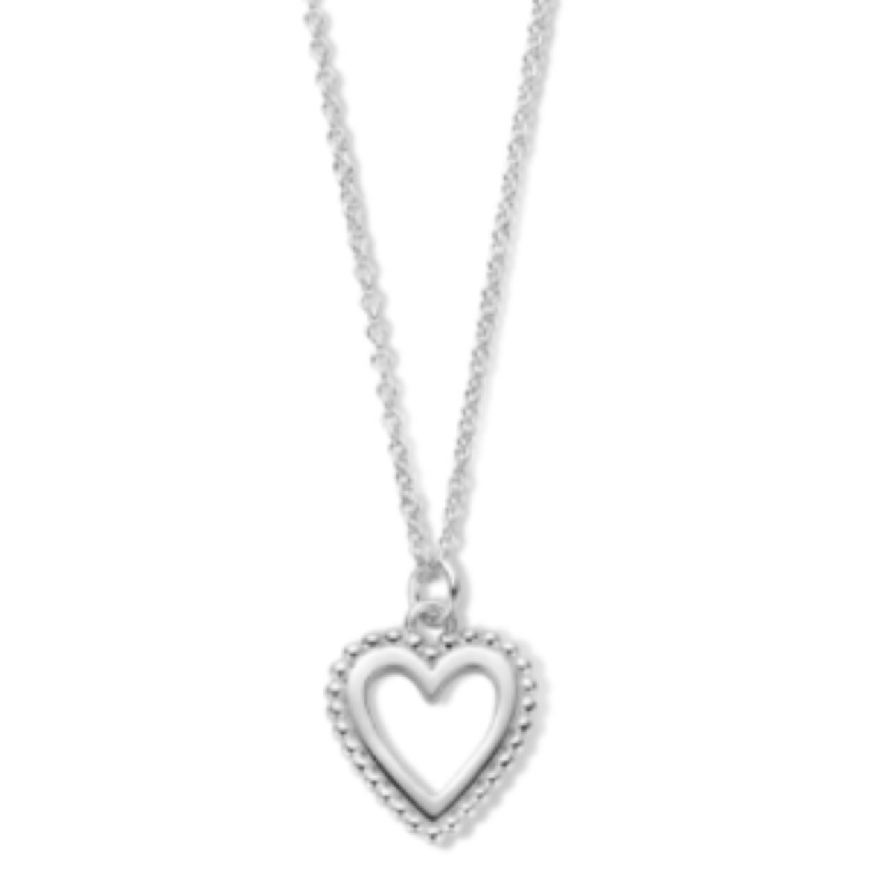 Zilveren hartcollier