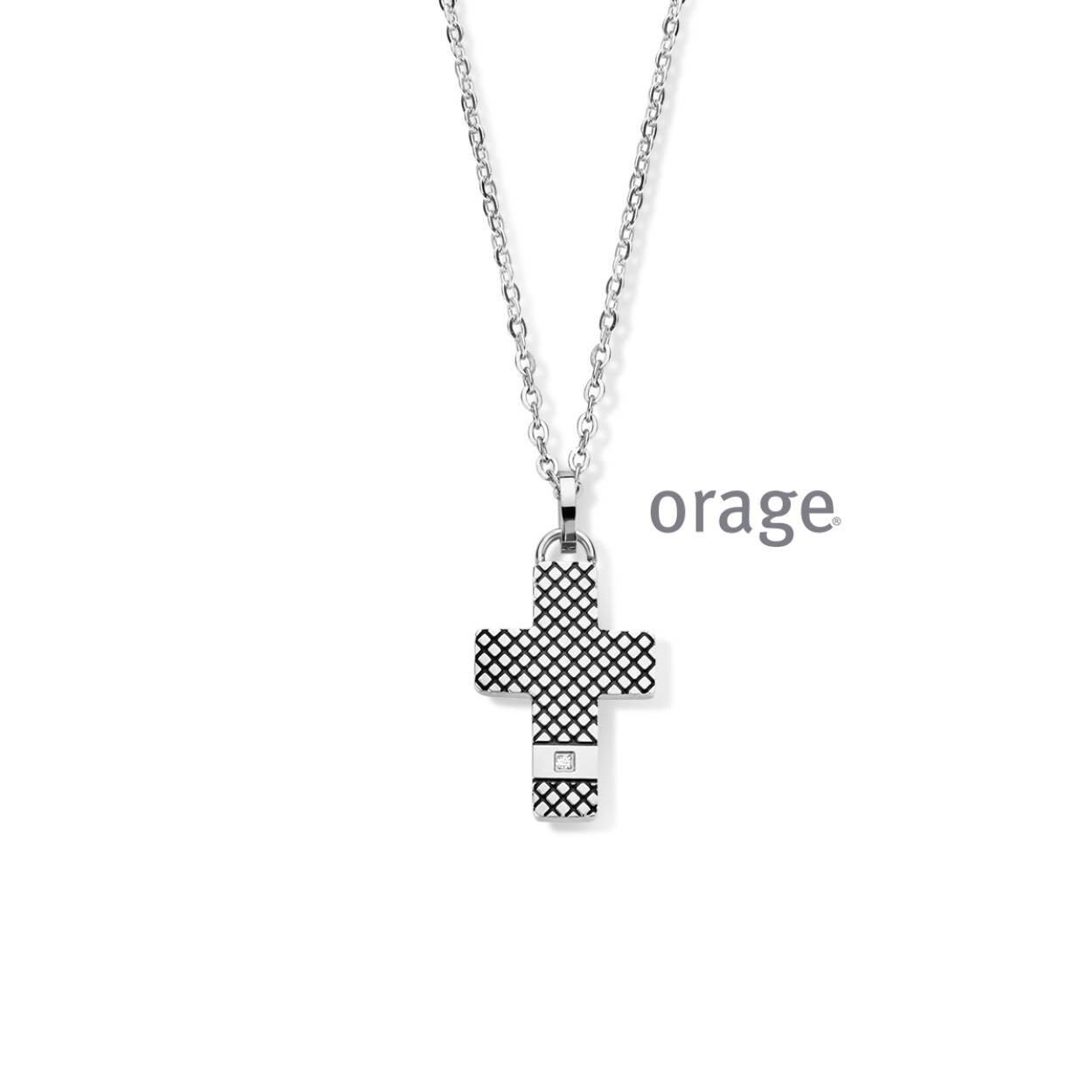 Stalen ketting (50 + 5 cm) met hanger 'kruis'
Bijhorende armband ook verkrijgbaar