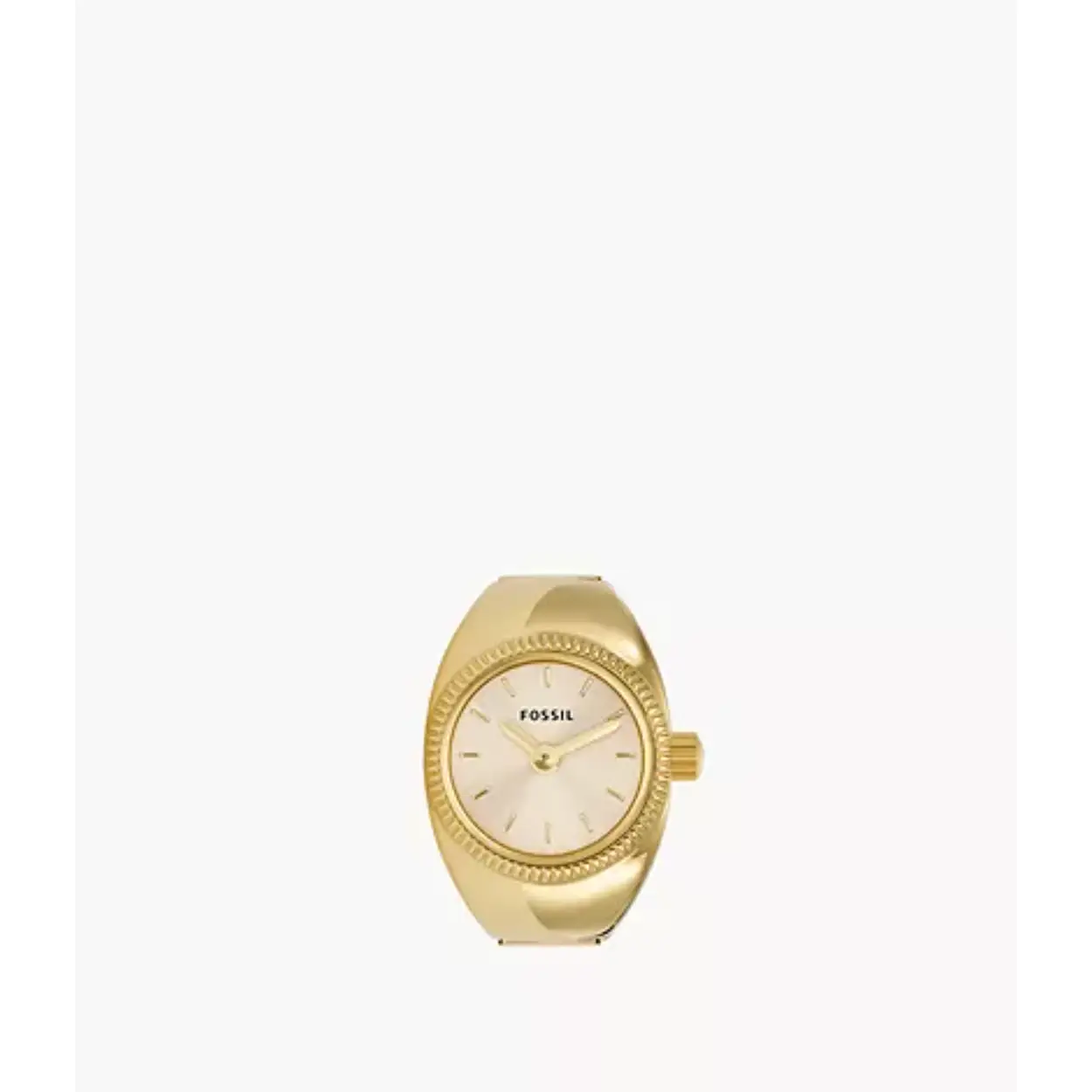 Fossil verguld stalen ring horloge