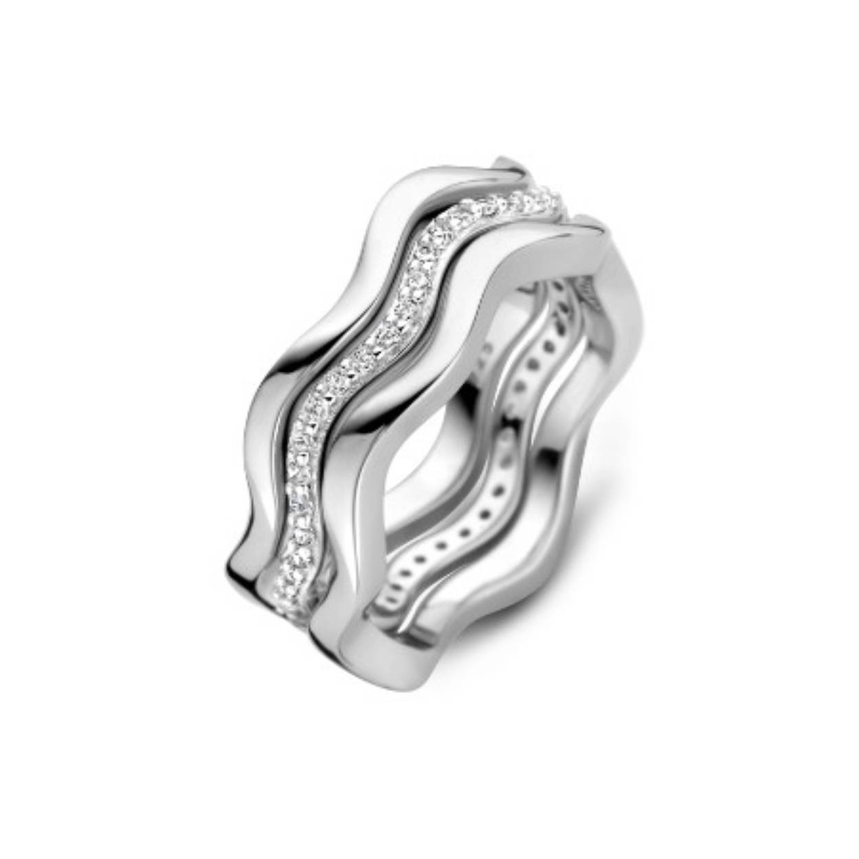 Rosa Di Luca 629.844.60 Zilveren 3 delige ring