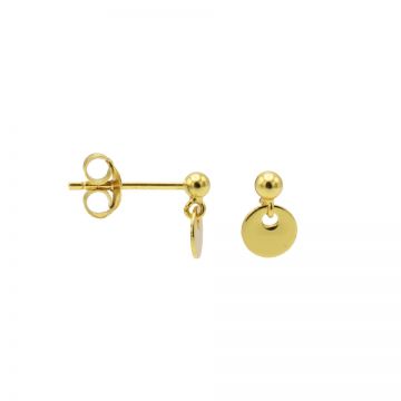 Hanging Symbols Round Disc Goldplated
