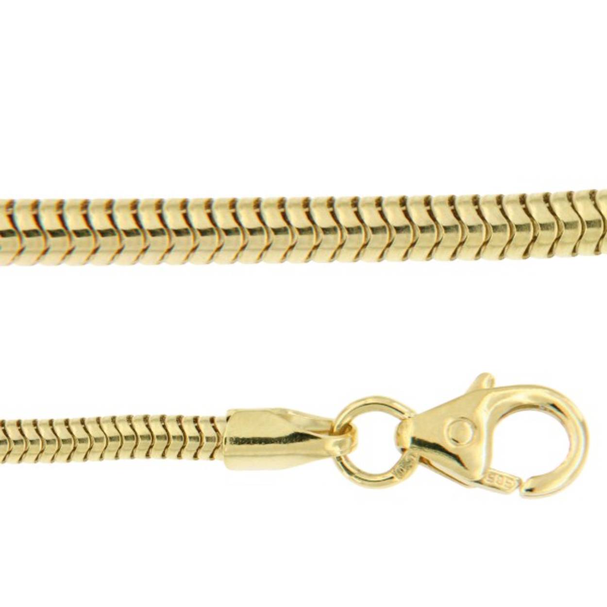 50cm 14krt gouden slangencollier 1,6mm