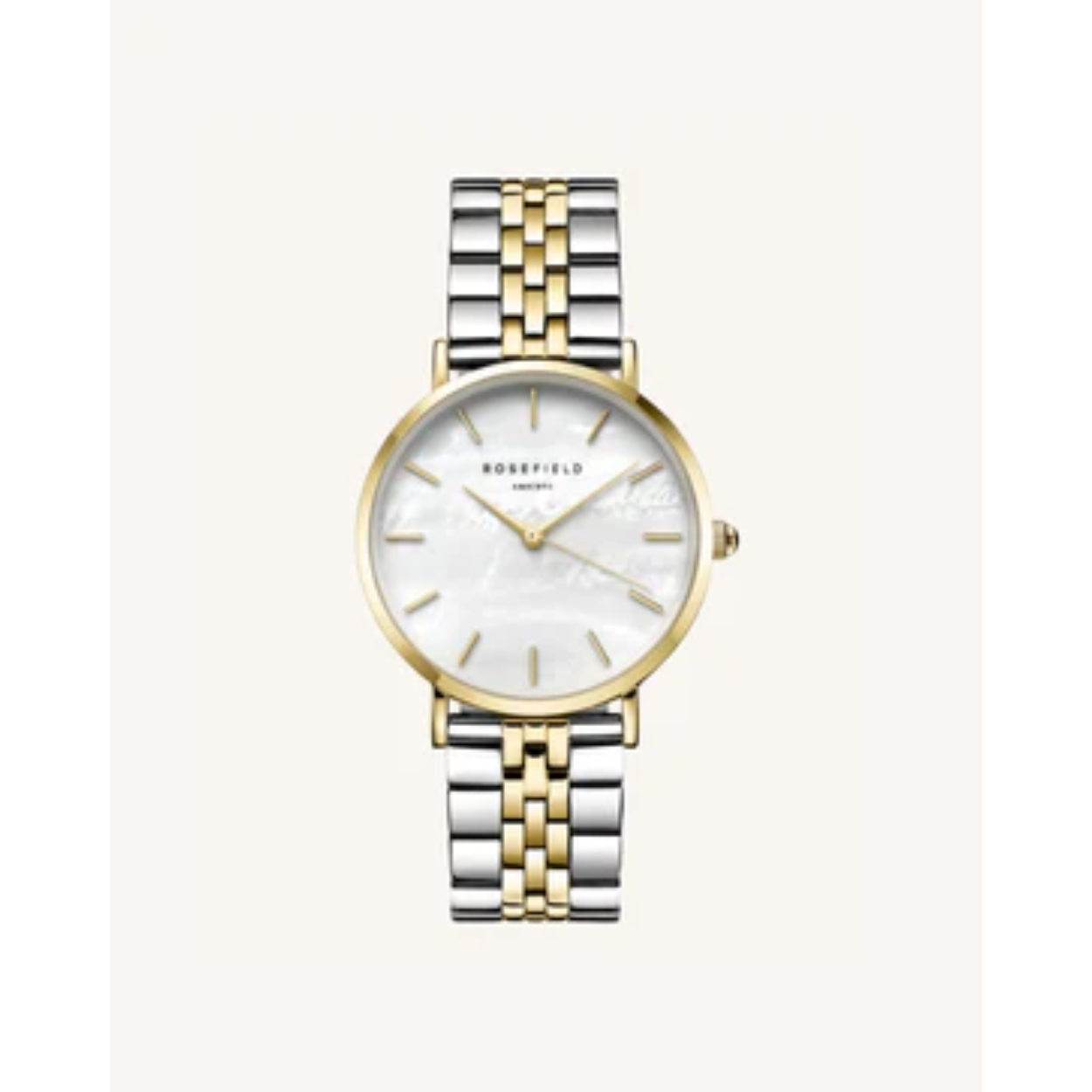 Rosefield Horloge The Upper East Silver Gold Duotone
