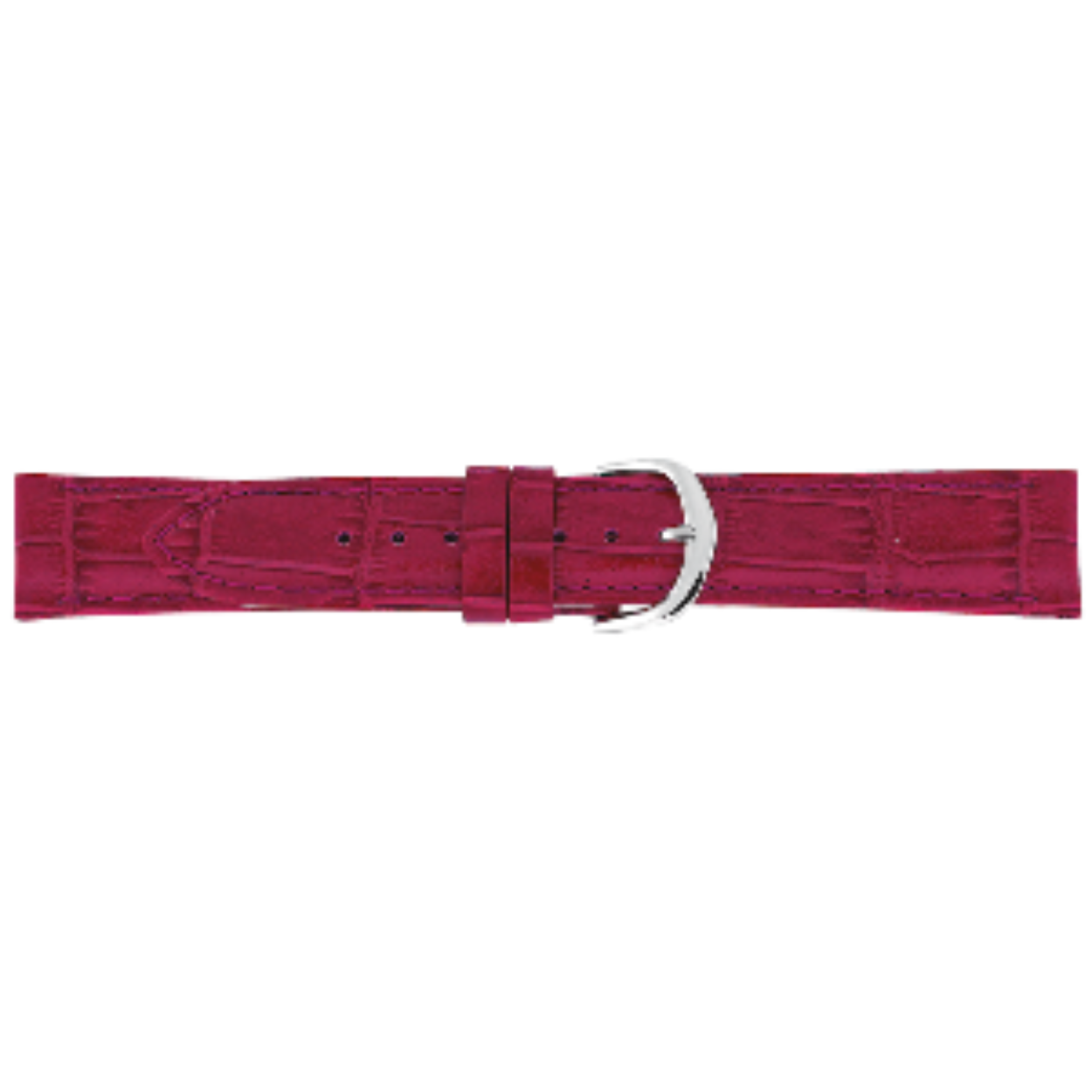 horlogeband krokoprint rood 10mm