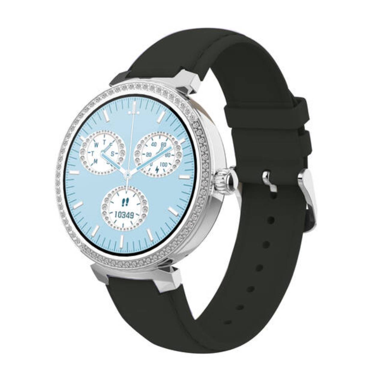 SMARTY2.0 SW062G Smartwatch Aluminium Leer 39,5mm
Dit Smarty Smartwatch horloge met nr: SW062G is een stap in de toekomst. De zilverkleurige kast is gemaakt van aluminium met een gehard glas. Aan de kast zit een zwarte leren band met een gespsluiting. Het ronde horloge heeft een afmeting van 39,5mm en is spatwaterdicht. In de rand van de kast zitten kristallen. Deze smartwatch is sportief, stijlvol, maar zeker gebruiksvriendelijk. Om door apps, berichten en tekst te bladeren hoeft je alleen maar op het glas te tikken of de knop te gebruiken. 

Merk:
SMARTY2.0
Smartwatches verbinden je met de wereld. 
SMARTY2.0 biedt een brede keuze aan vormen en functionaliteiten. Een ronde of rechthoekige smartwatch? Eentje voor de smalle pols? Een ladies watch of een kids watch?  SMARTY2.0 heeft het allemaal.
De keuze qua functionaliteiten is onuitputtelijk: bluetooth bellen, stappenteller, hartslag- en bloeddrukmeter,  meerdere verschillende sporttrackers, menstruatie en ovulatie herinneringen, ingebouwde GPS, vind mijn smartphone en heel veel meer. Maak je eigen keuze.
Iedere SMARTY werkt zowel met iOS als met Android en is moeiteloos via een QR-code te koppelen met iedere mobiele telefoon. Misschien wel dé makkelijkste smartwatch voor iedereen.
SMARTY2.0 staat voor hoge kwaliteit in een betaalbaar prijssegment: € 79 - € 199.

Highlights:
- Geschikt voor Android en iOS  
- De Smartwatch heeft Bluetooth call 
- Hoge batterij efficientie
- 24 uur hartritme meting
- Bevat smart music
- Door de verschillende meters en tellers is het mogelijk om onder andere de hartslag, stappen, snelheid, slaap, luchtdruk, stress, hoogte- en diepte te meten
- D.m.v. de ingebouwde GPS, is het mogelijk om offline te navigeren en achteraf je route terug te kijken (zonder dat de telefoon in de buurt is)
- Stof,- Waterdichtheid: IP68