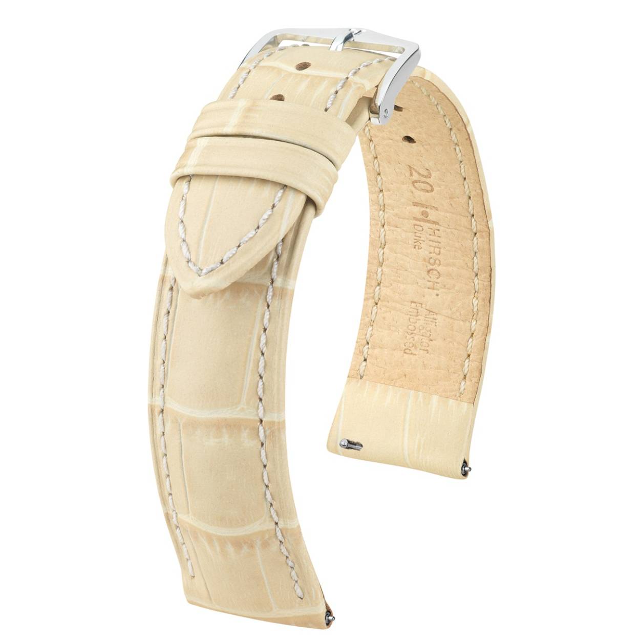 HIRSCH DUKE M NQR BEIGE CALF 18/16MM