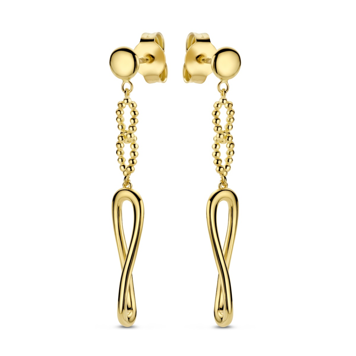 De SWING JEWELS oorbellen model SWCE10208-Y zijn prachtige creolen gemaakt van goudkleurig materiaal. Ze hebben een elegante uitstraling zonder extra glans, waardoor ze perfect zijn voor een subtiele look. Deze oorbellen zijn ideaal voor zowel dagelijkse outfits als speciale gelegenheden. Draag ze met opgestoken haar om hun schoonheid te accentueren.
