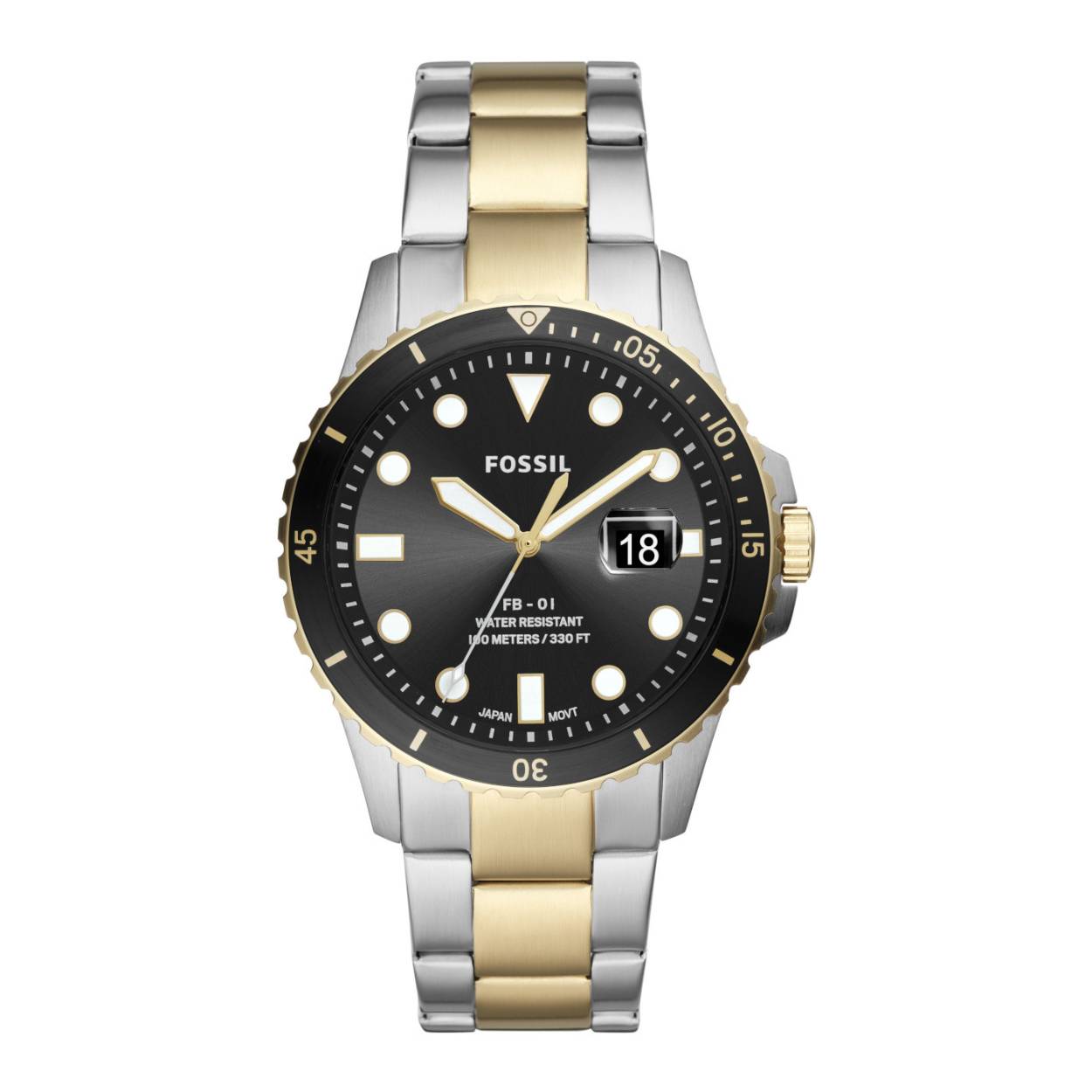 Dit herenhorloge is van het merk Fossil. Het is een  horloge met een band gemaakt van edelstaal. De diameter van de kast is 42 mm.
De verdere specificaties van het horloge zijn als volgt:
Bandbreedte (mm): 22
Kastmateriaal: edelstaal
Techniek: quartz