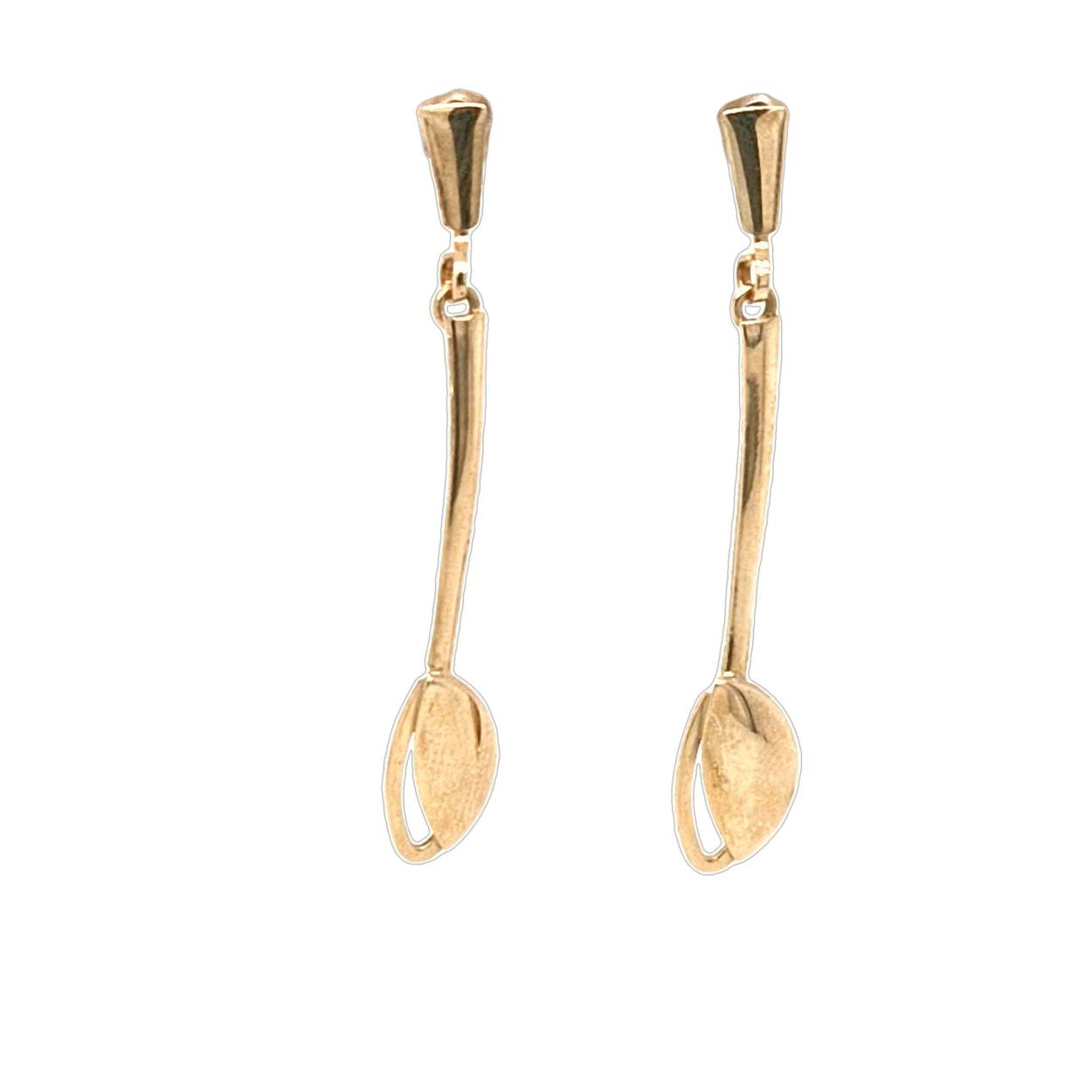 geelgouden oorhangers