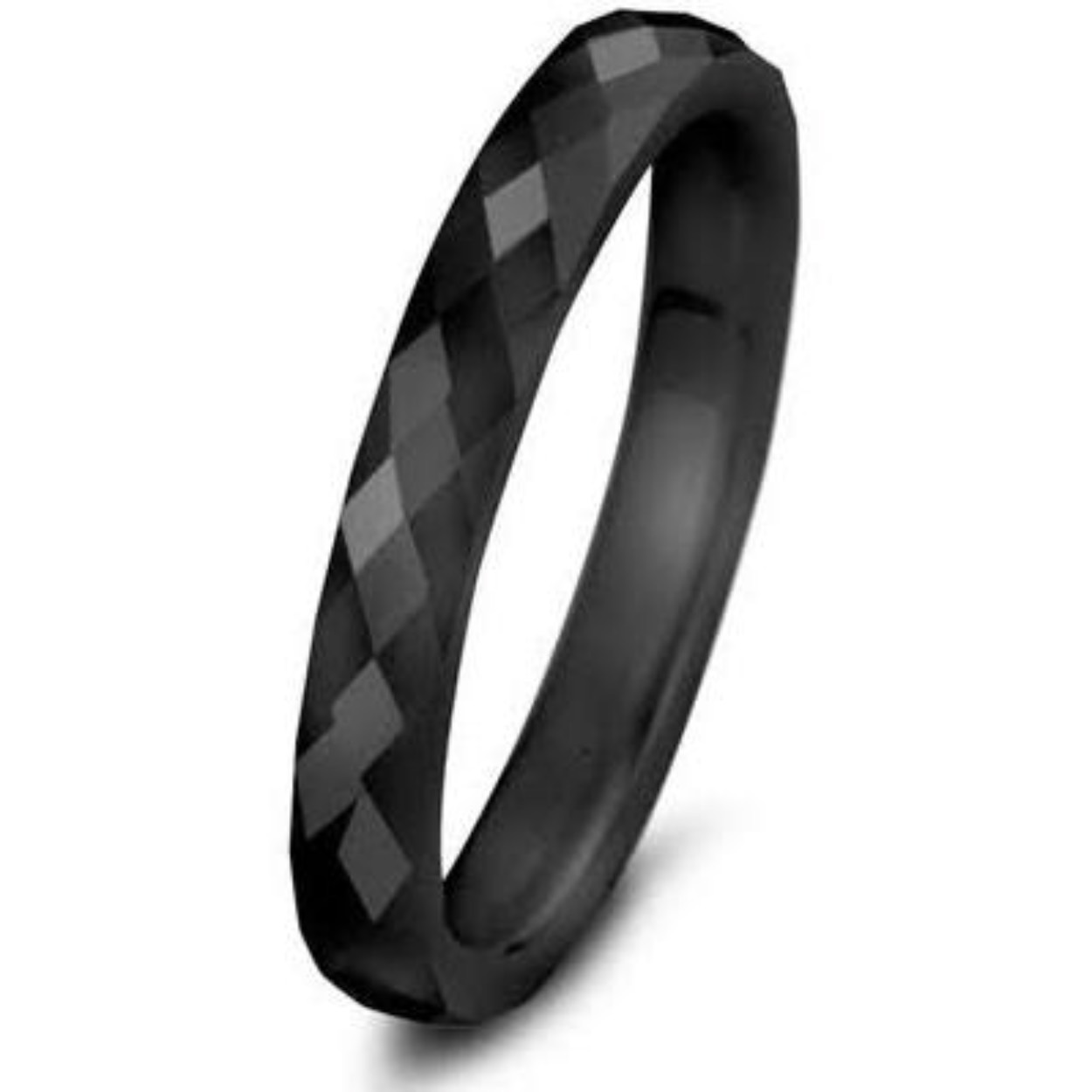 Rosa di Luca zwart keramiek ring maat 54