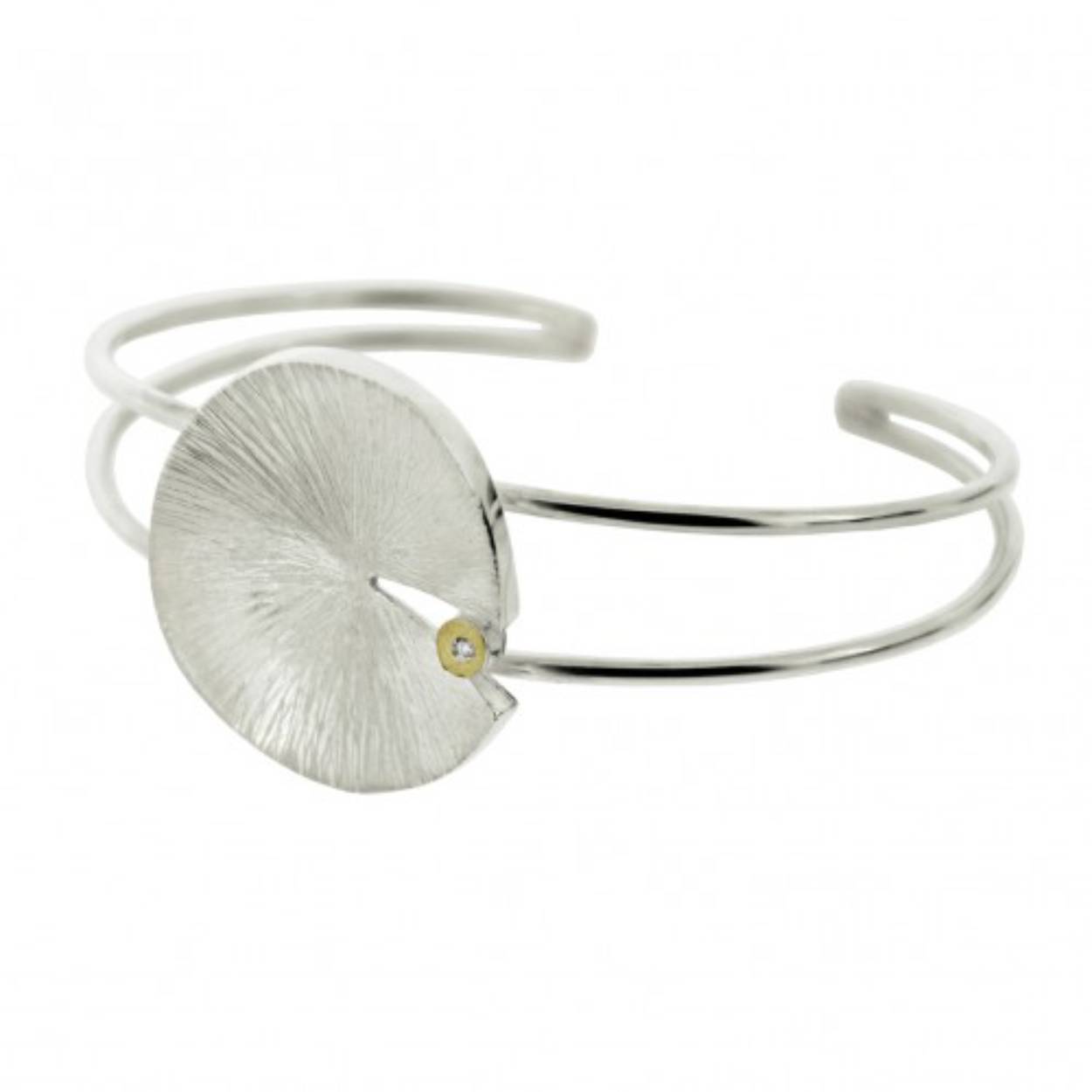 armband spang zilver/goud/diamant