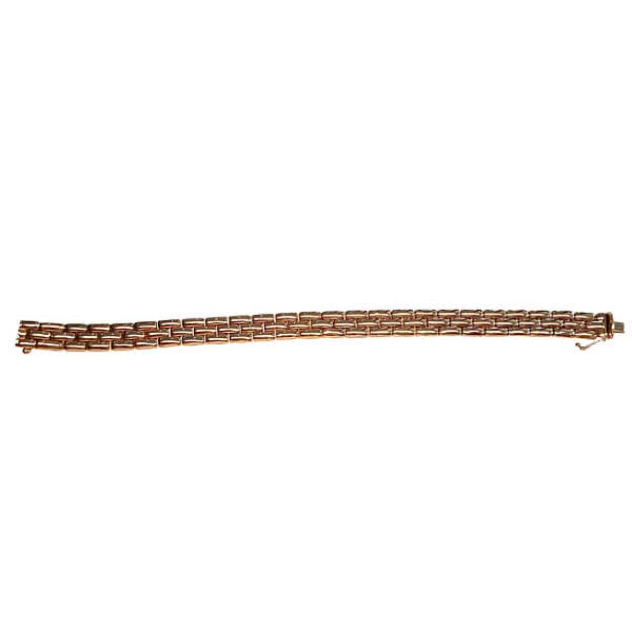 Geelgoud panthere schakel 19 cm