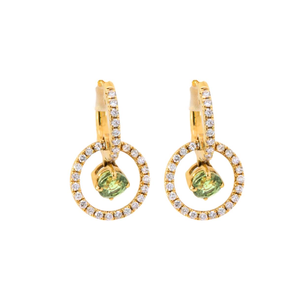 Picard Jewels oorbellen 18kt 2.57gr 0.35ct